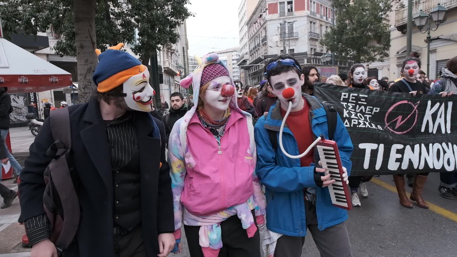 Protest By Actors And Artists In Athens
