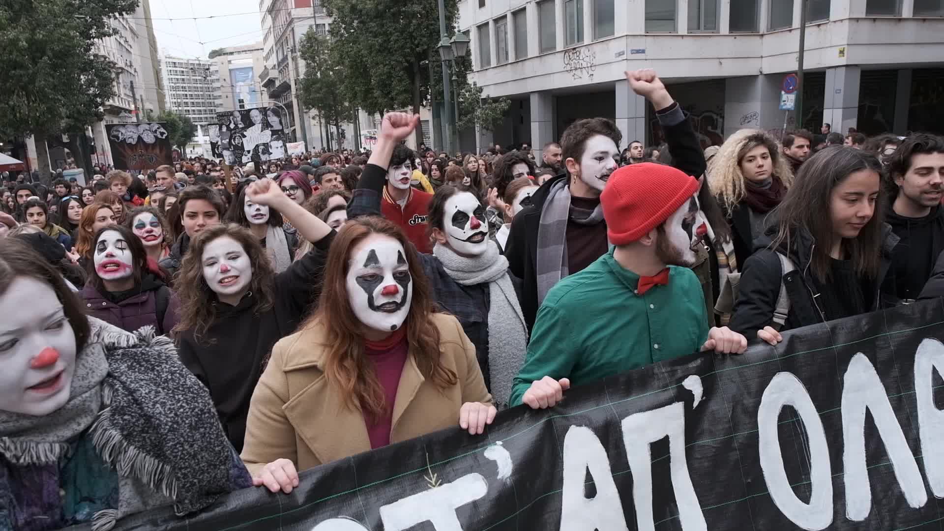 Protest By Actors And Artists In Athens
