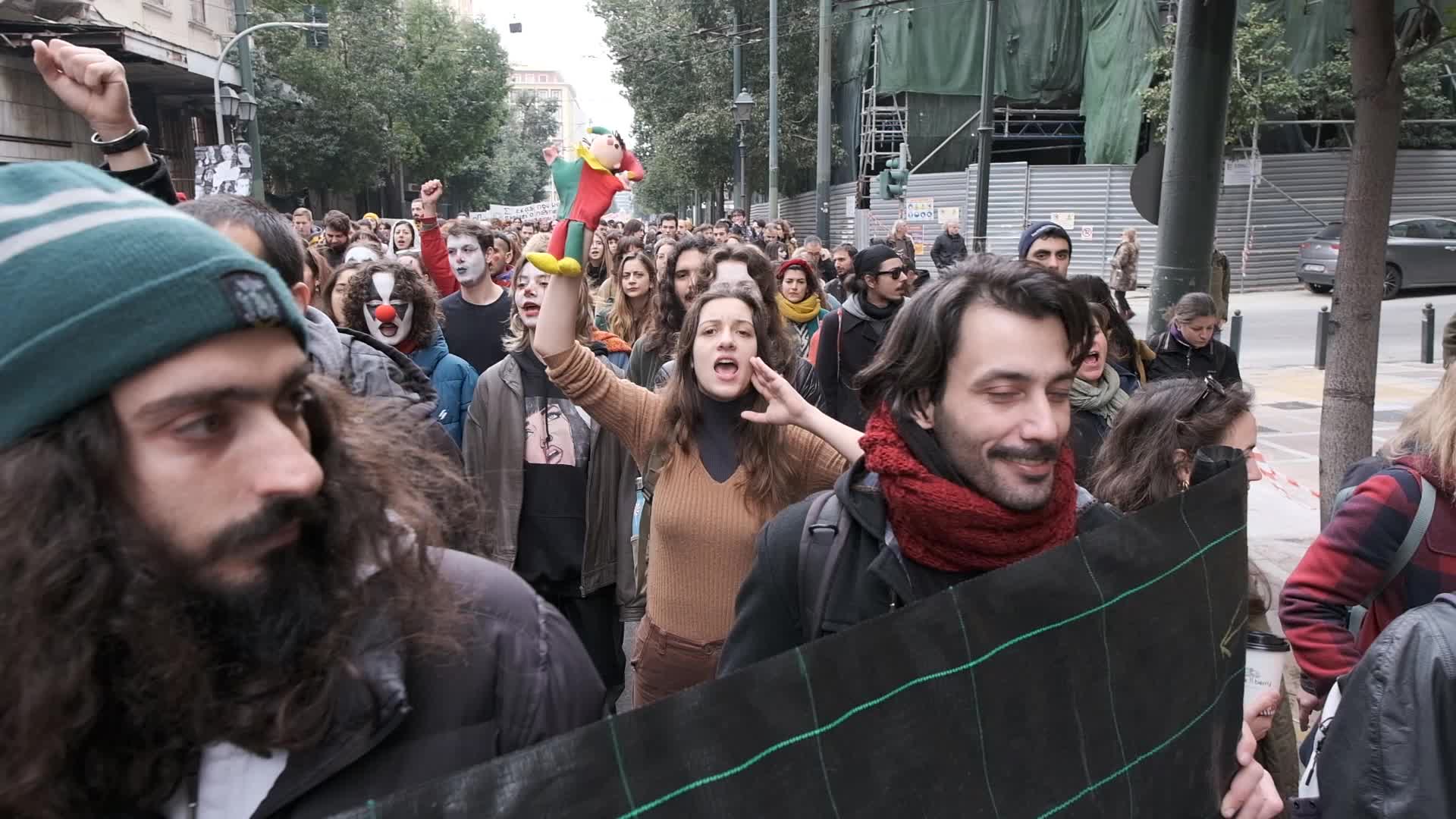 Protest By Actors And Artists In Athens