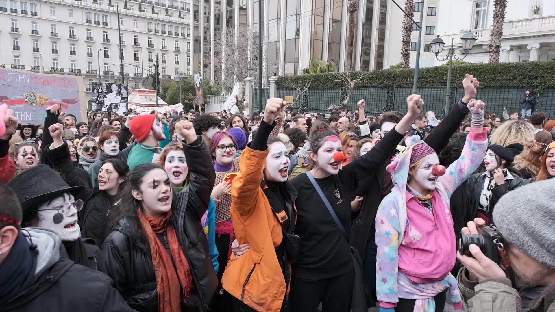 Protest By Actors And Artists In Athens