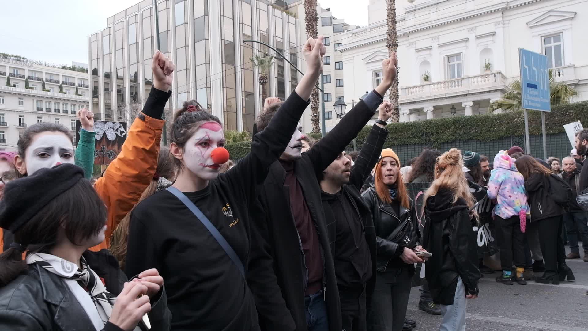 Protest By Actors And Artists In Athens