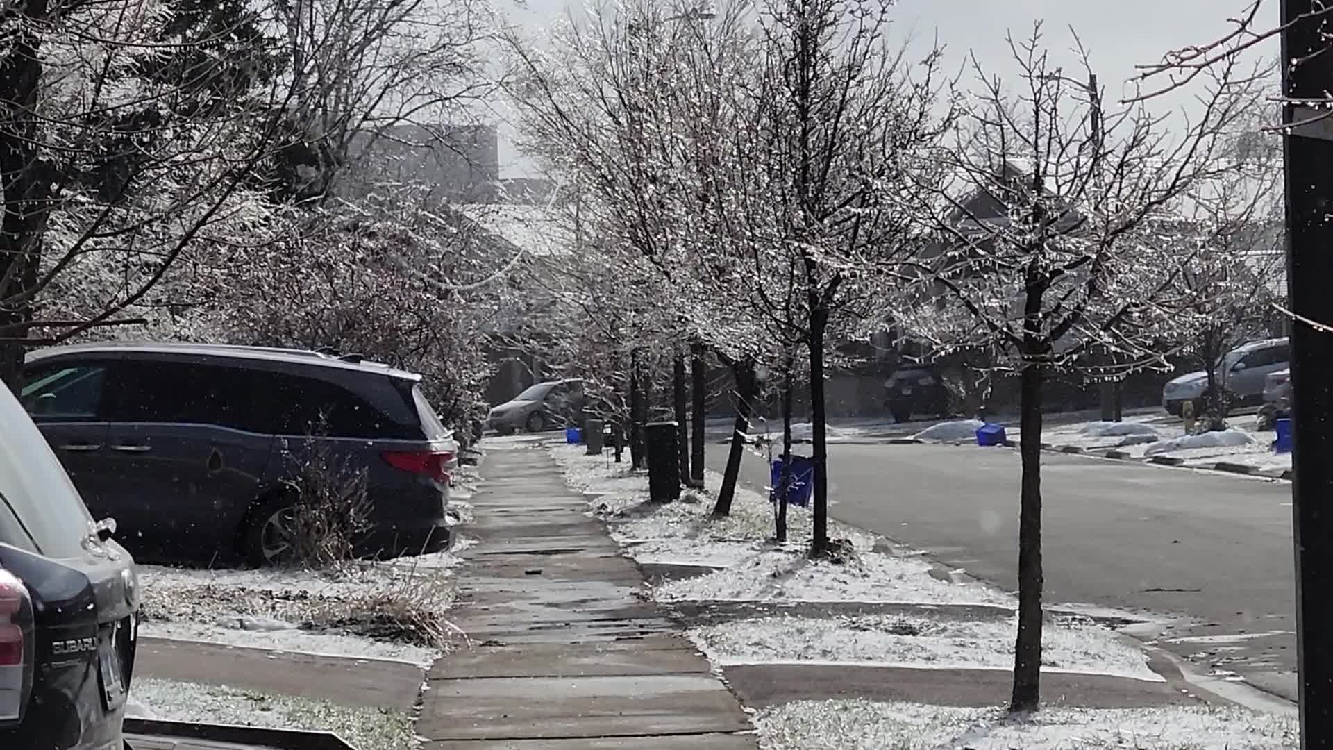 Ice storm in Toronto