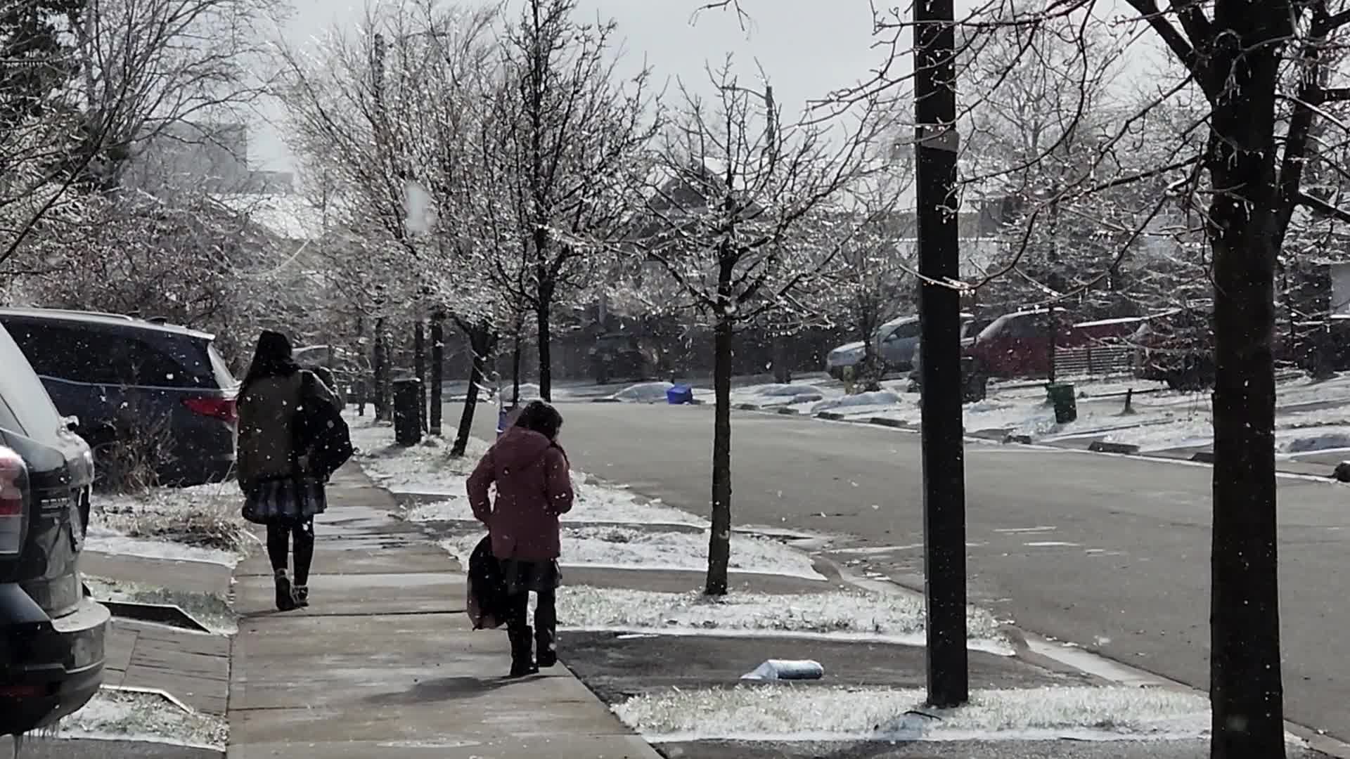 Ice storm in Toronto