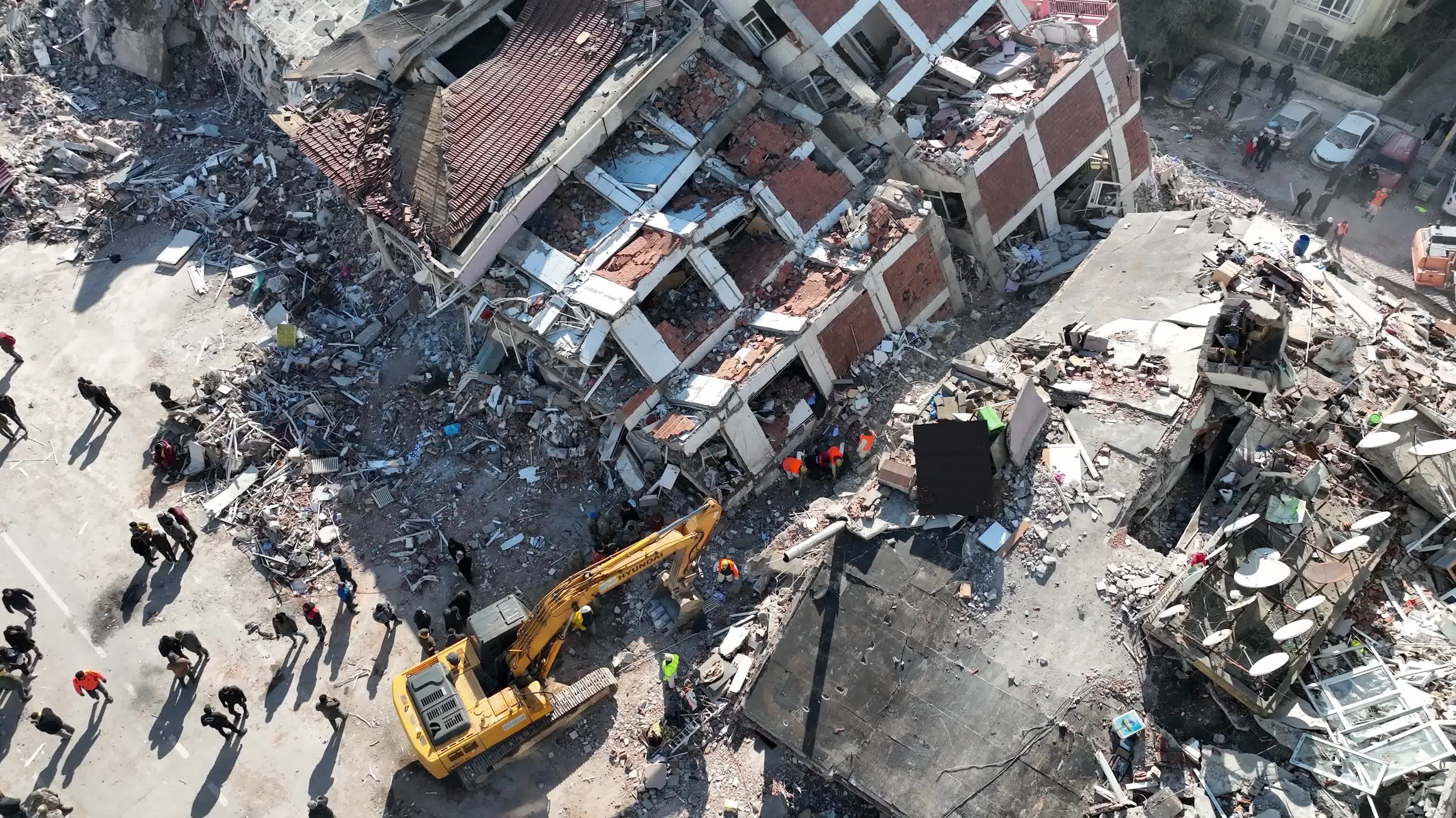 Drone View of Turkey Earthquake