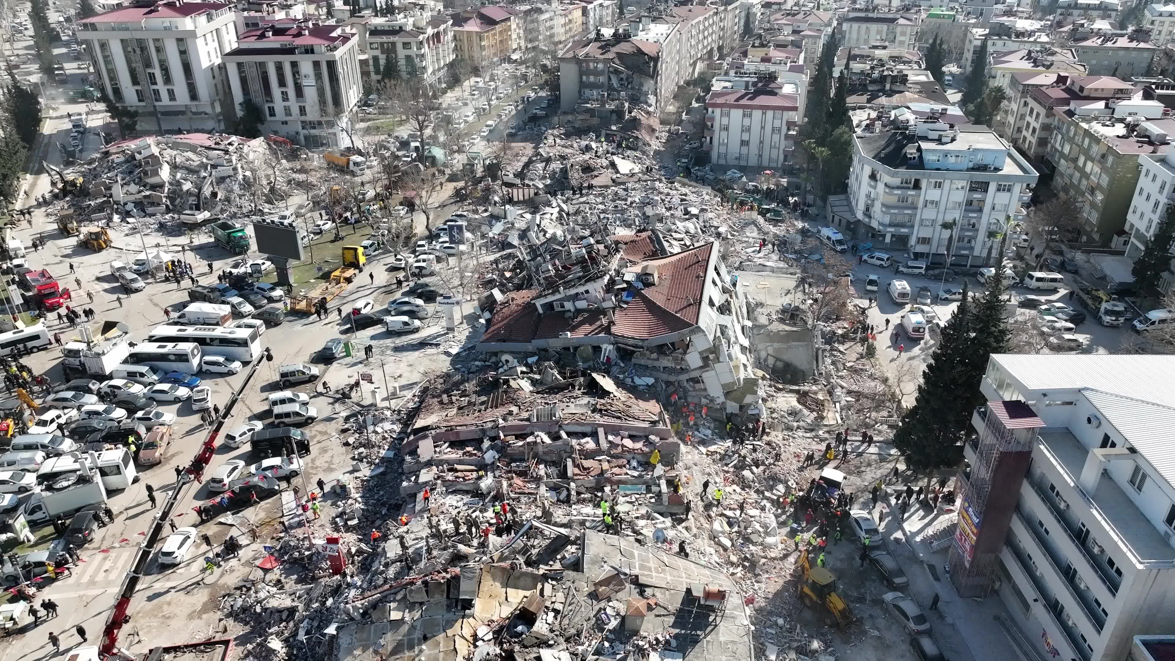 Drone View of Turkey Earthquake