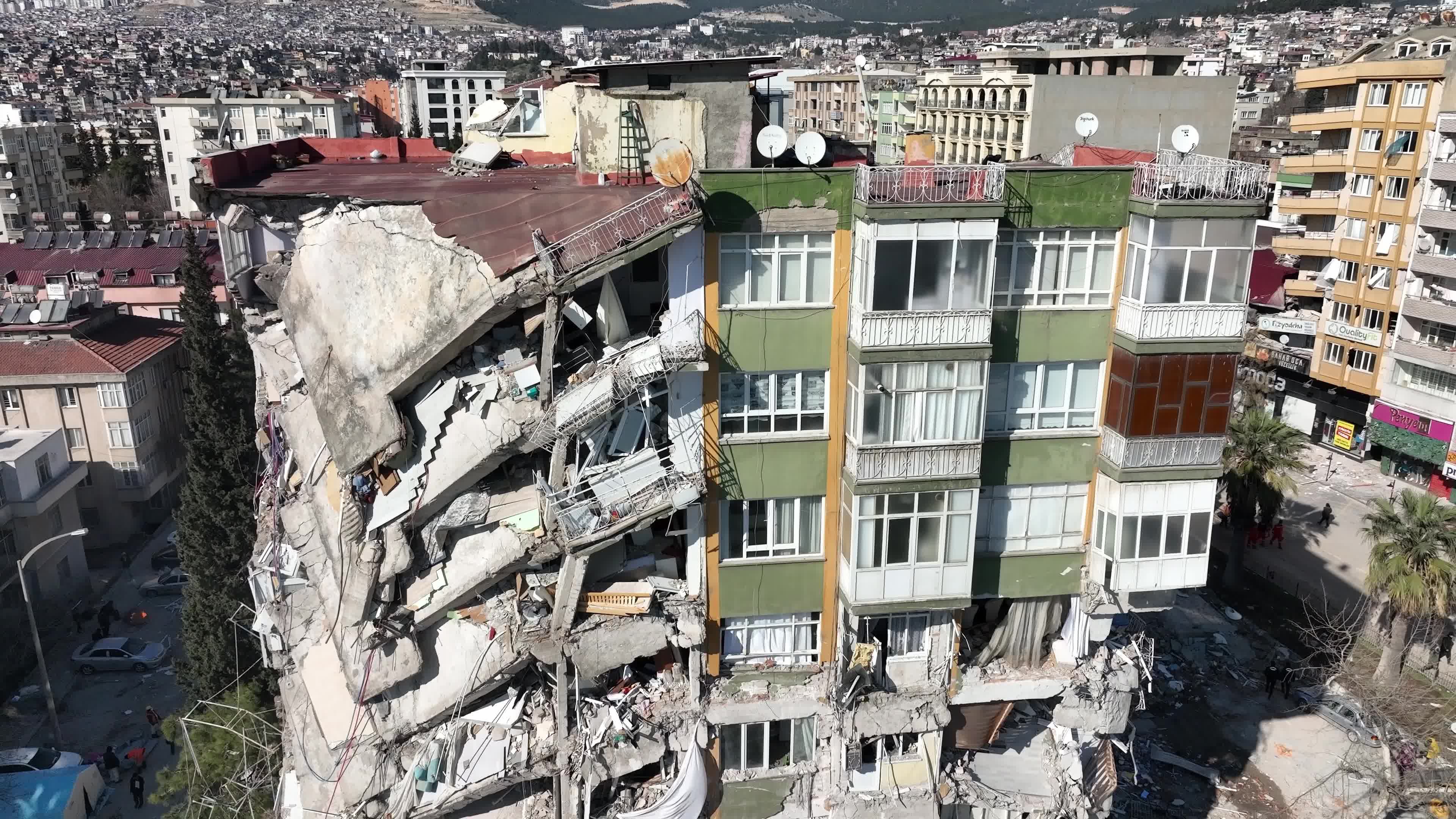 Drone View of Turkey Earthquake