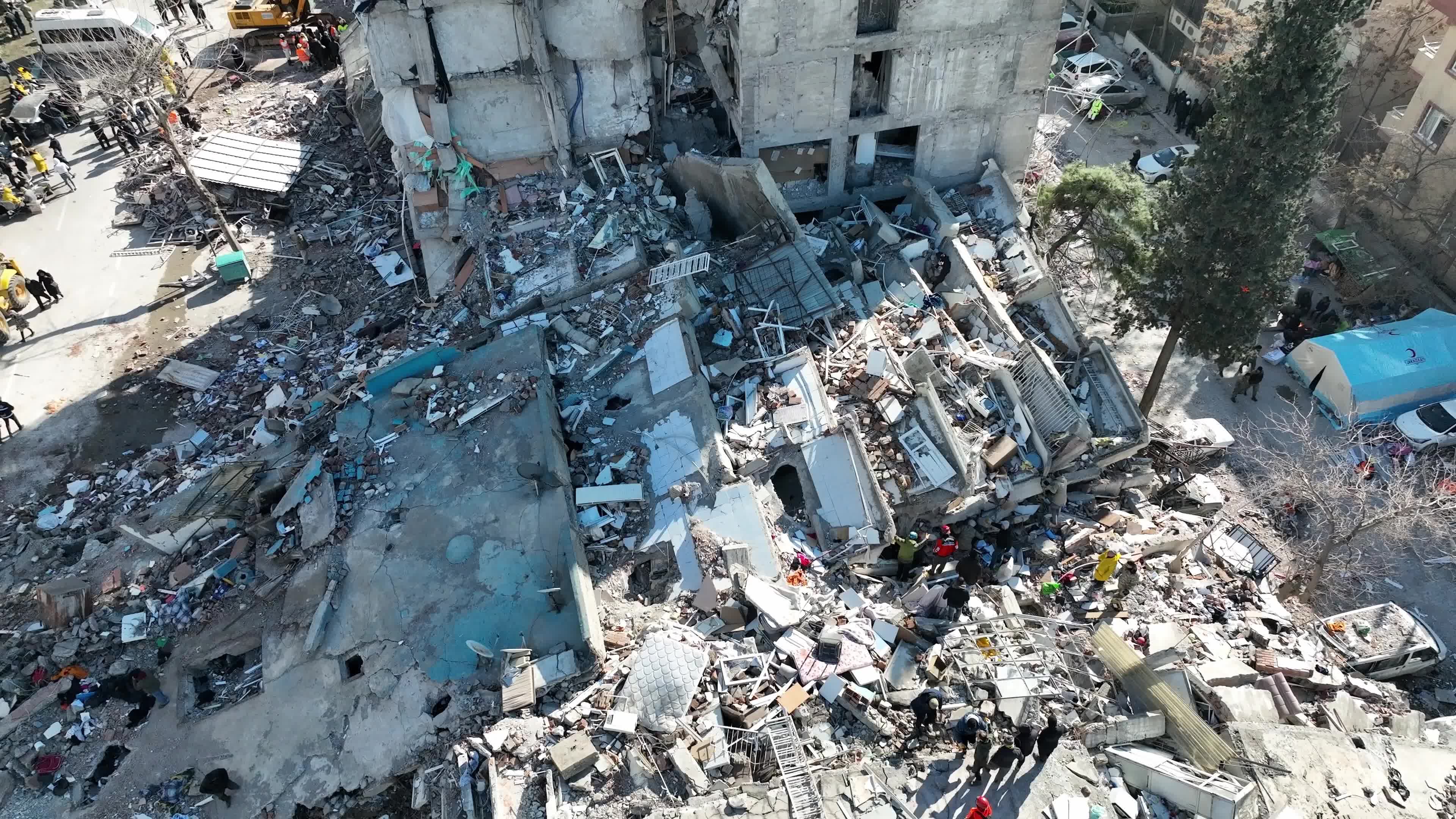 Drone View of Turkey Earthquake