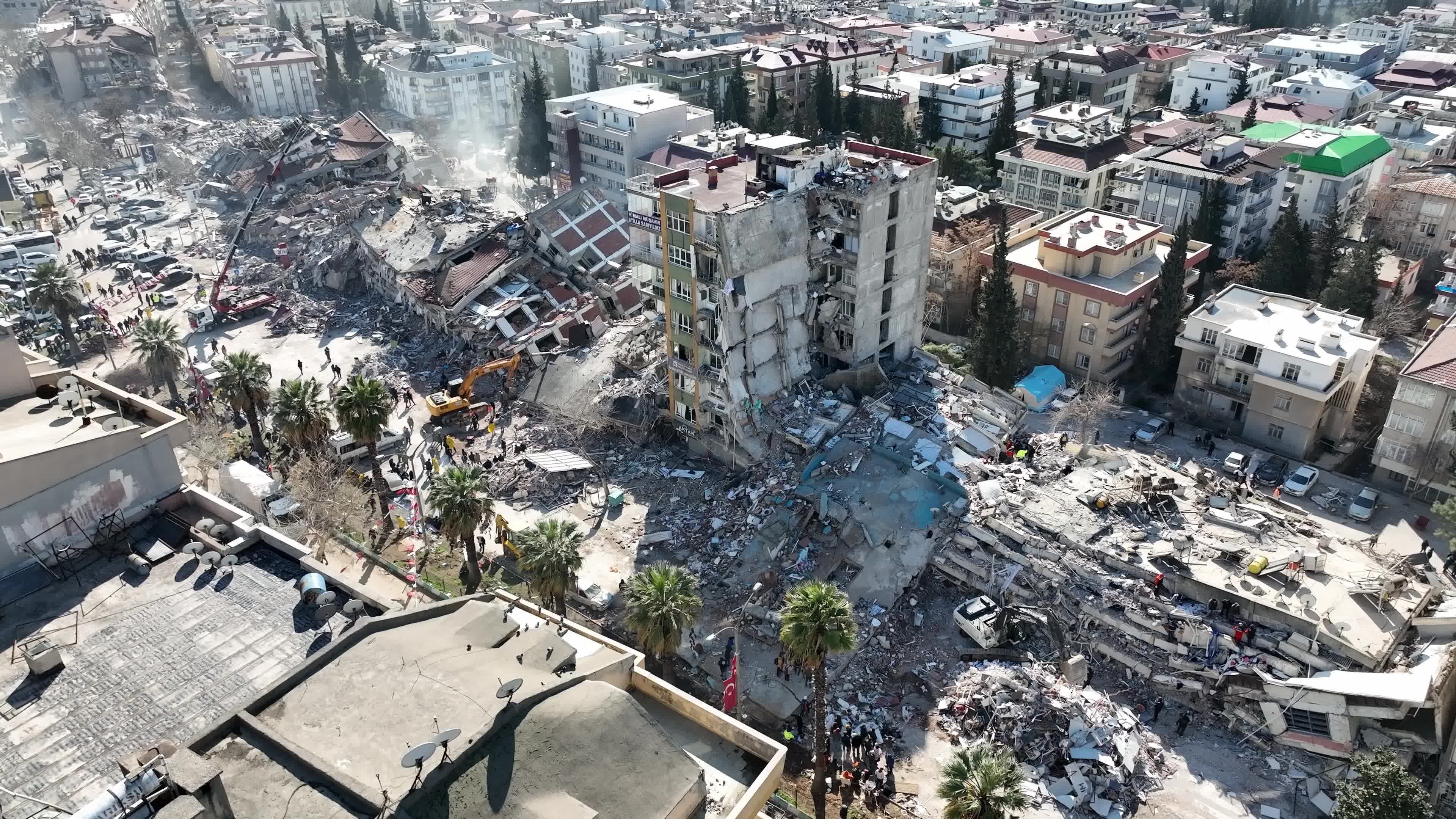 Drone View of Turkey Earthquake