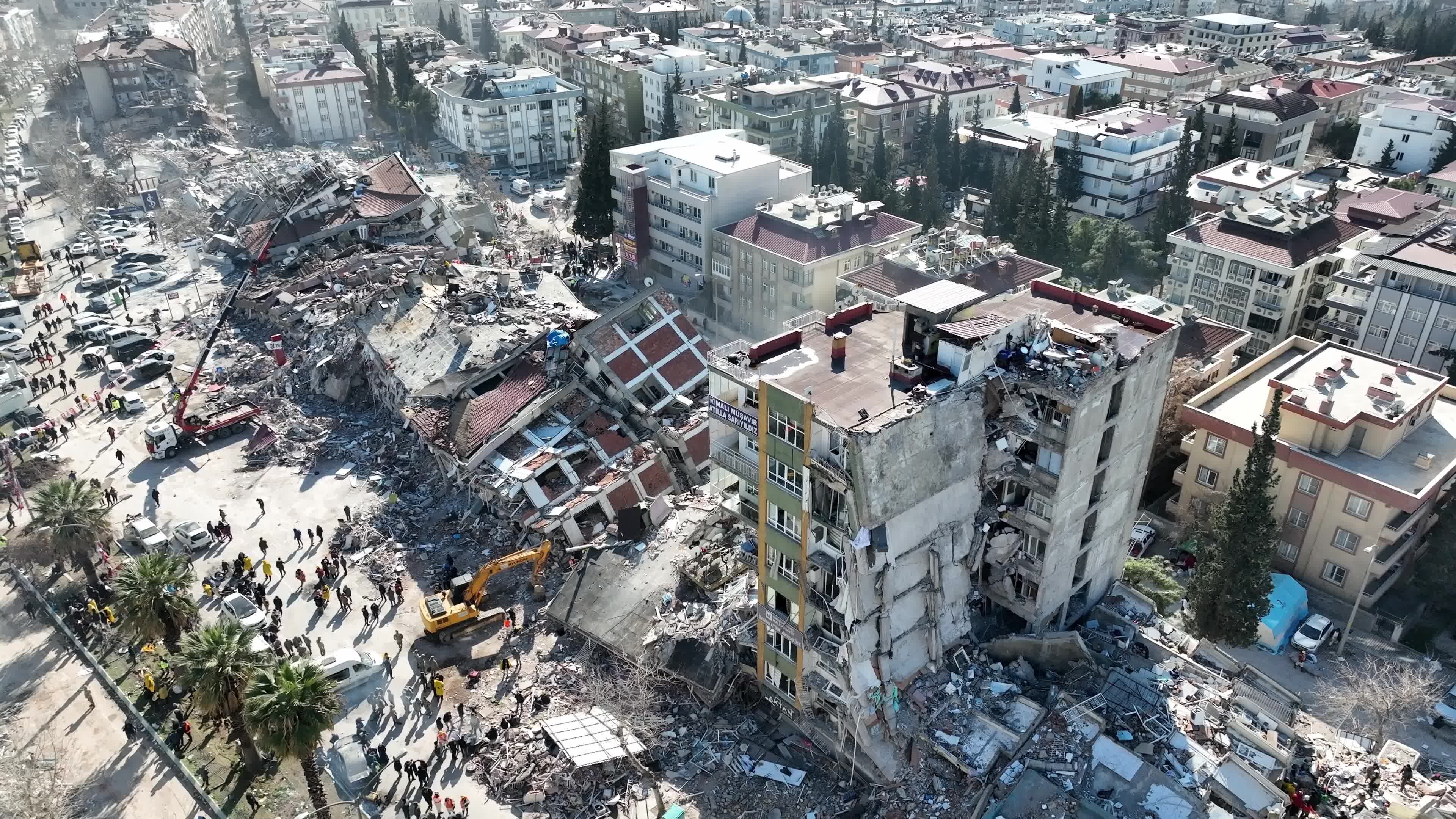 Drone View of Turkey Earthquake