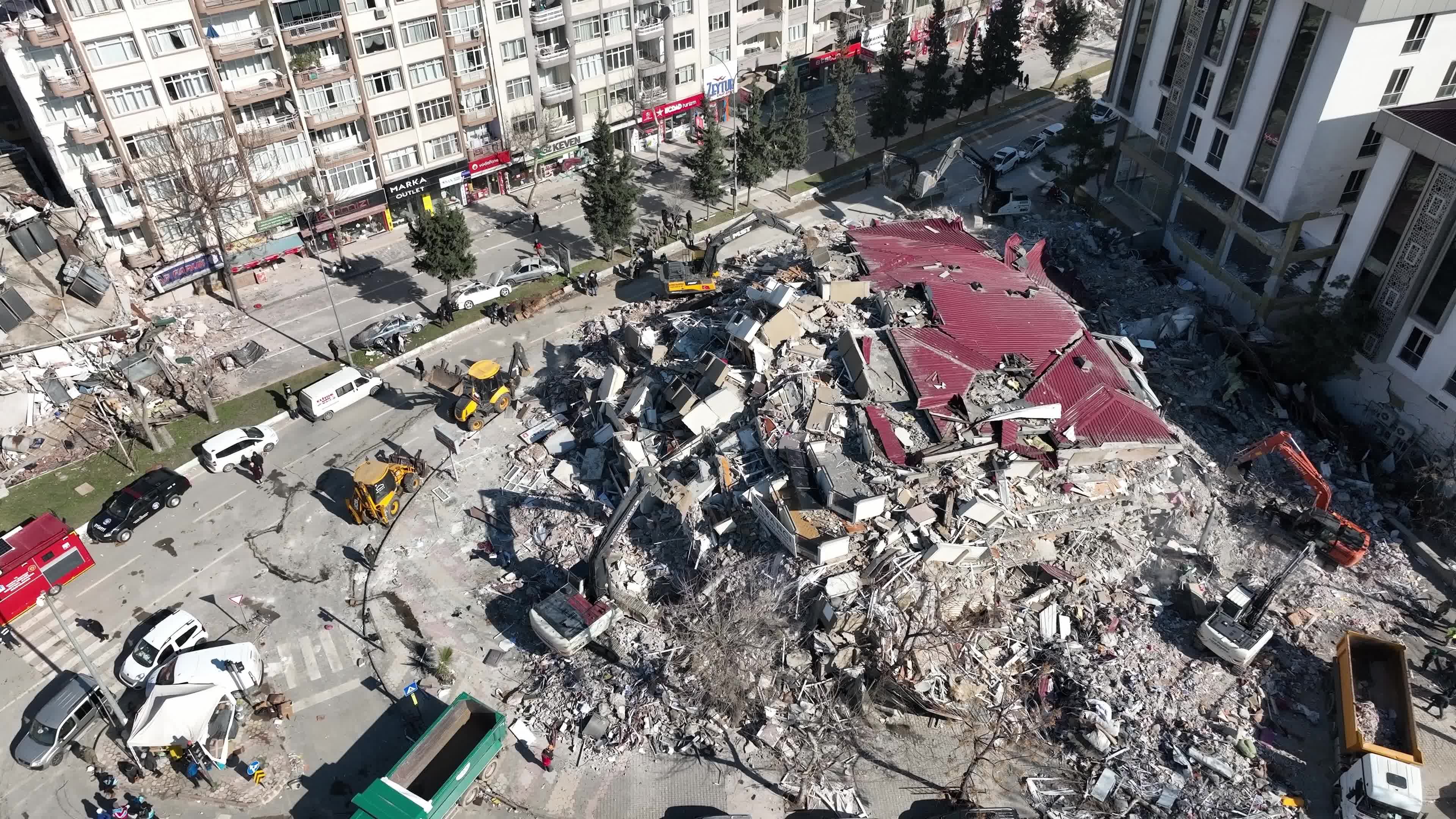 Drone View of Turkey Earthquake