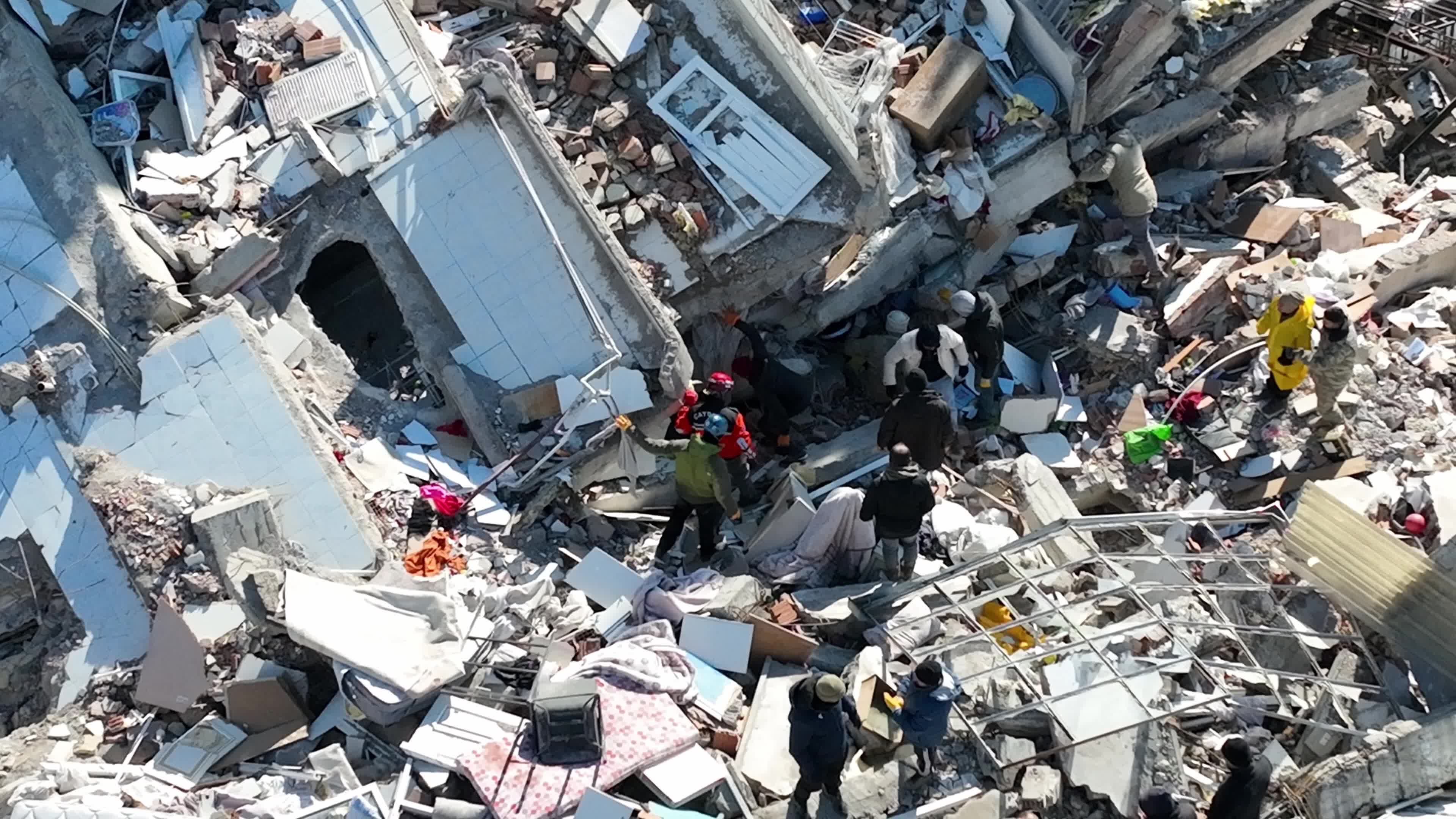 Drone View of Turkey Earthquake