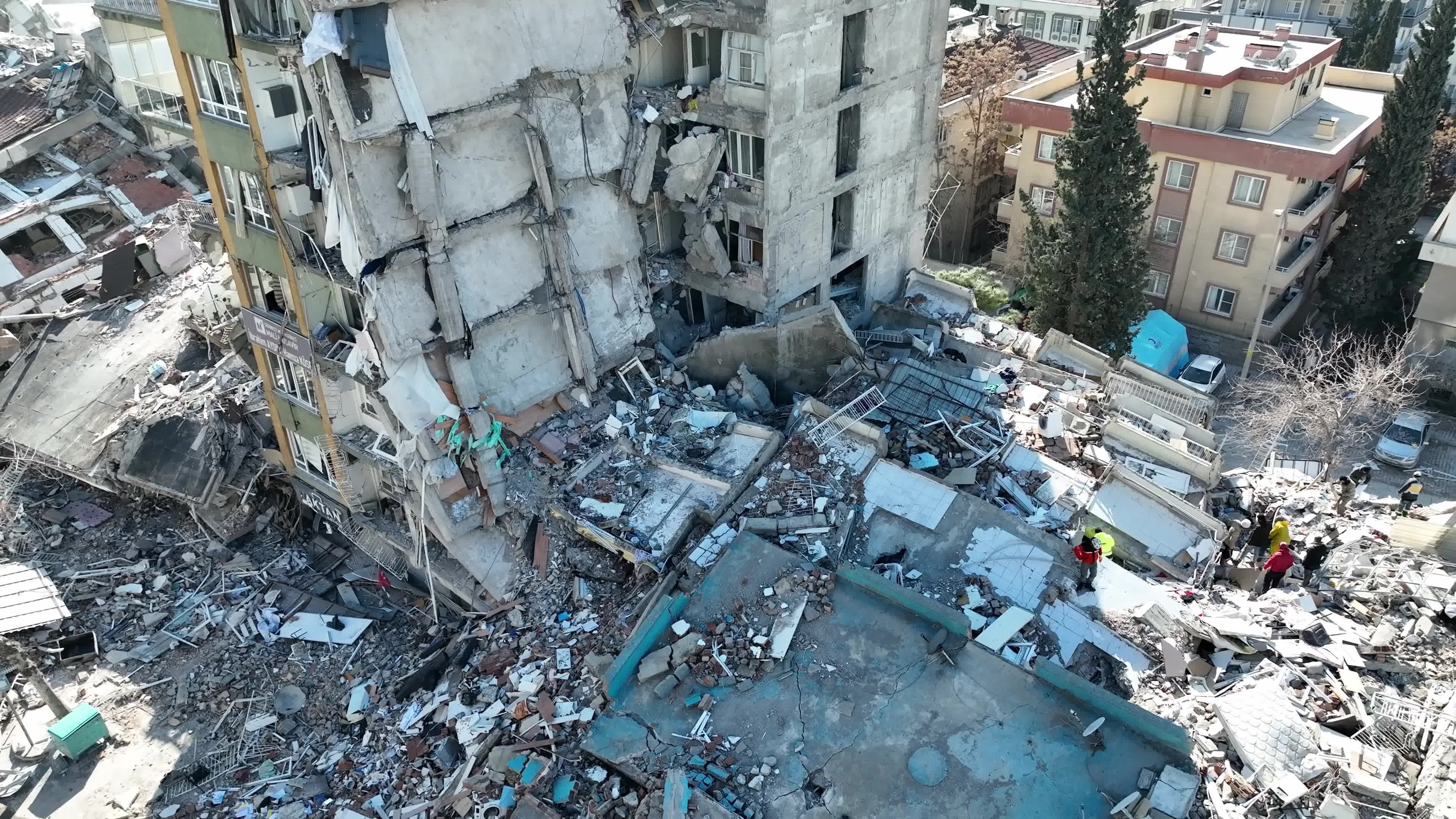 Drone View of Turkey Earthquake