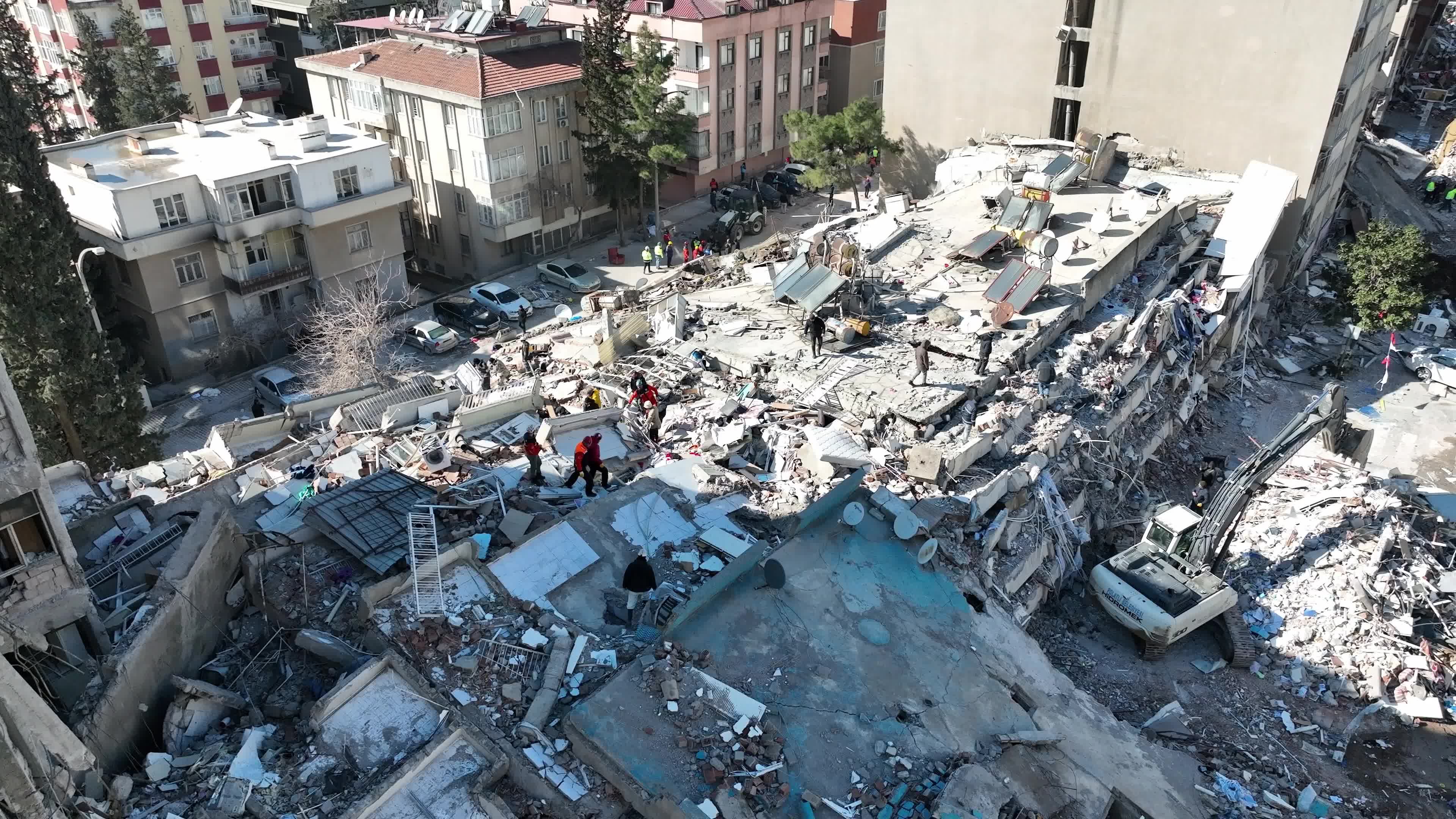 Drone View of Turkey Earthquake