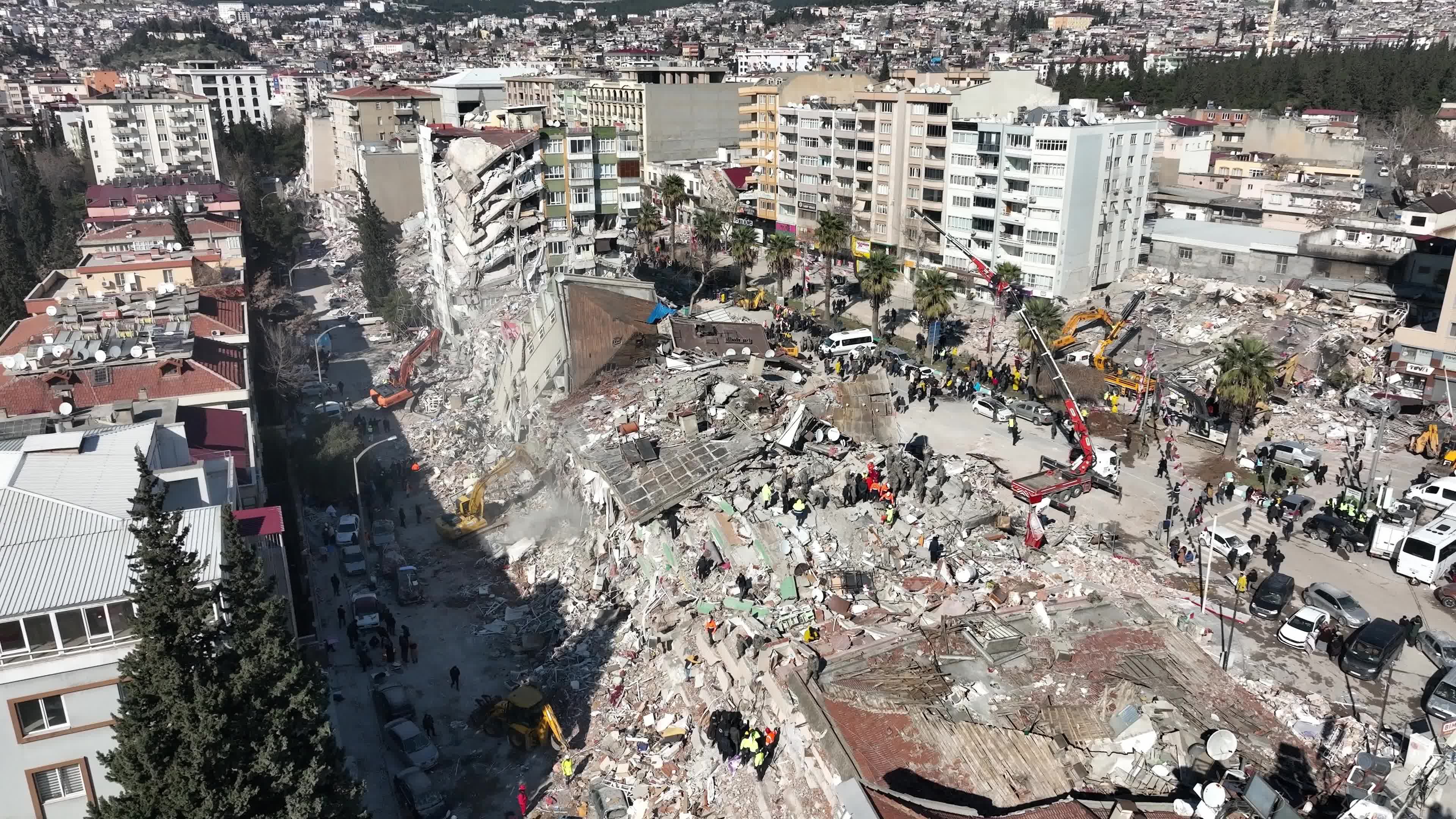 Drone View of Turkey Earthquake