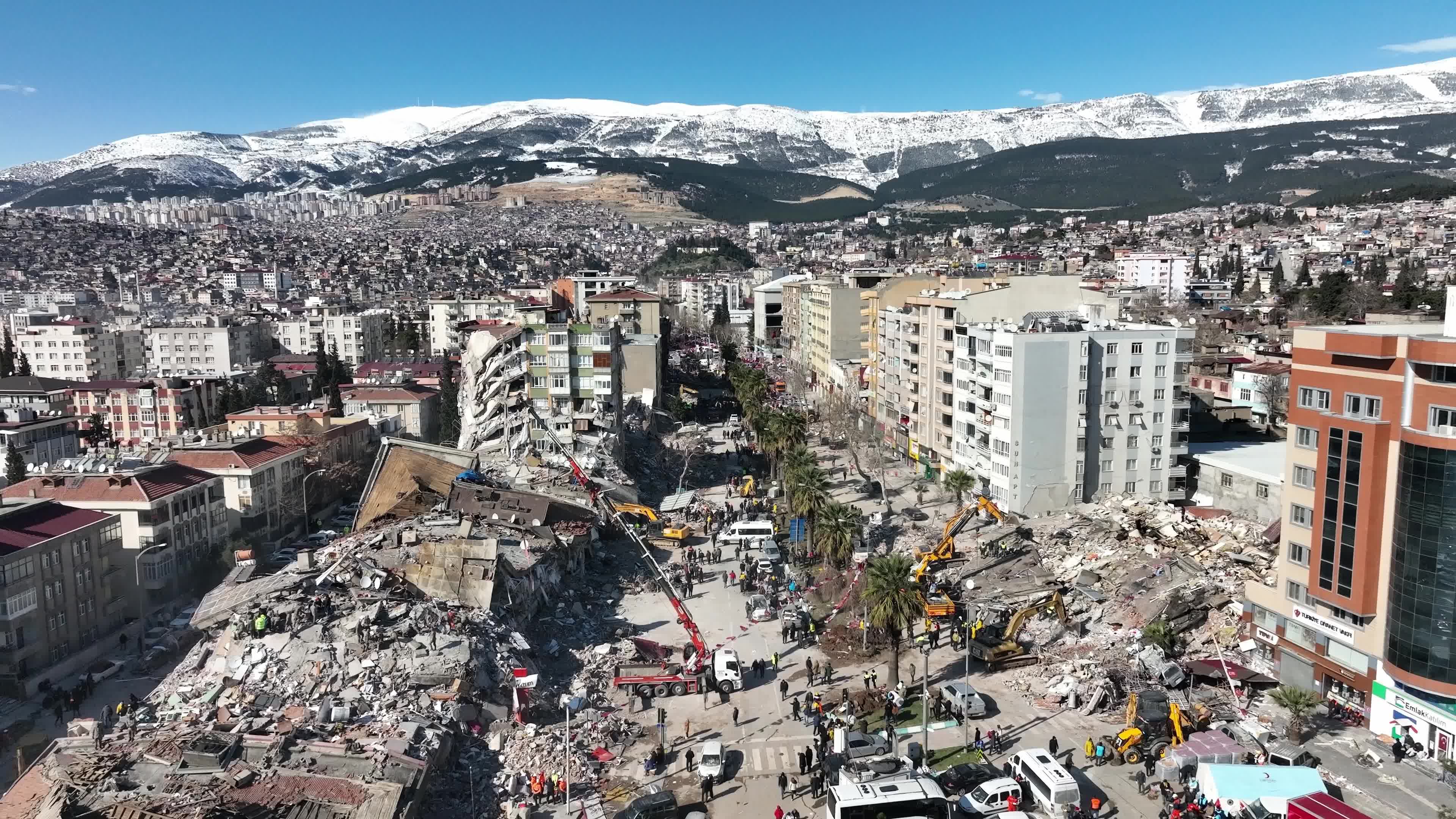 Drone View of Turkey Earthquake