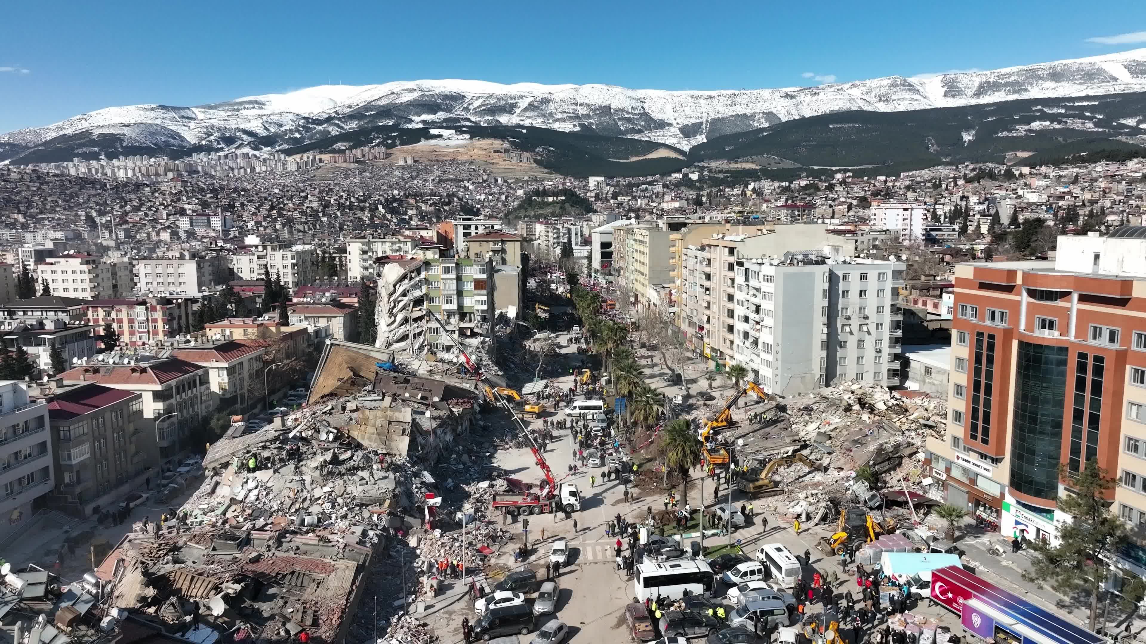 Drone View of Turkey Earthquake