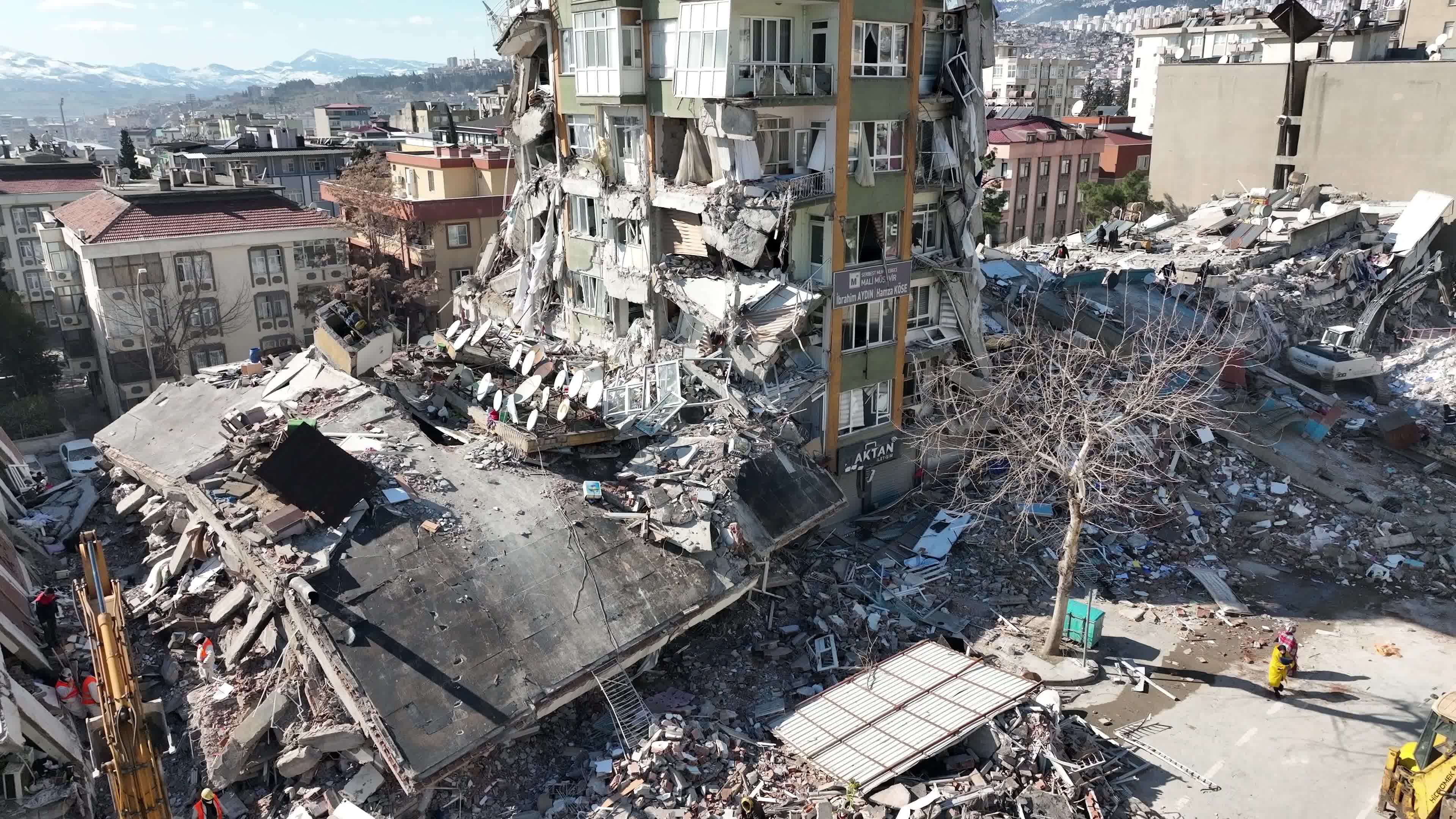 Drone View of Turkey Earthquake