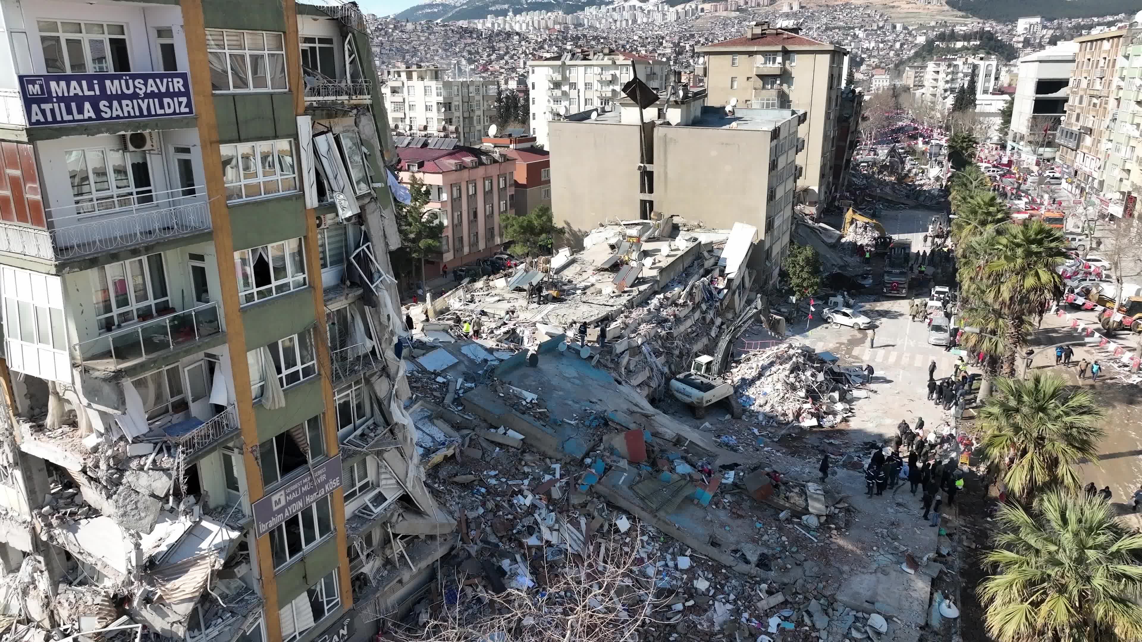 Drone View of Turkey Earthquake