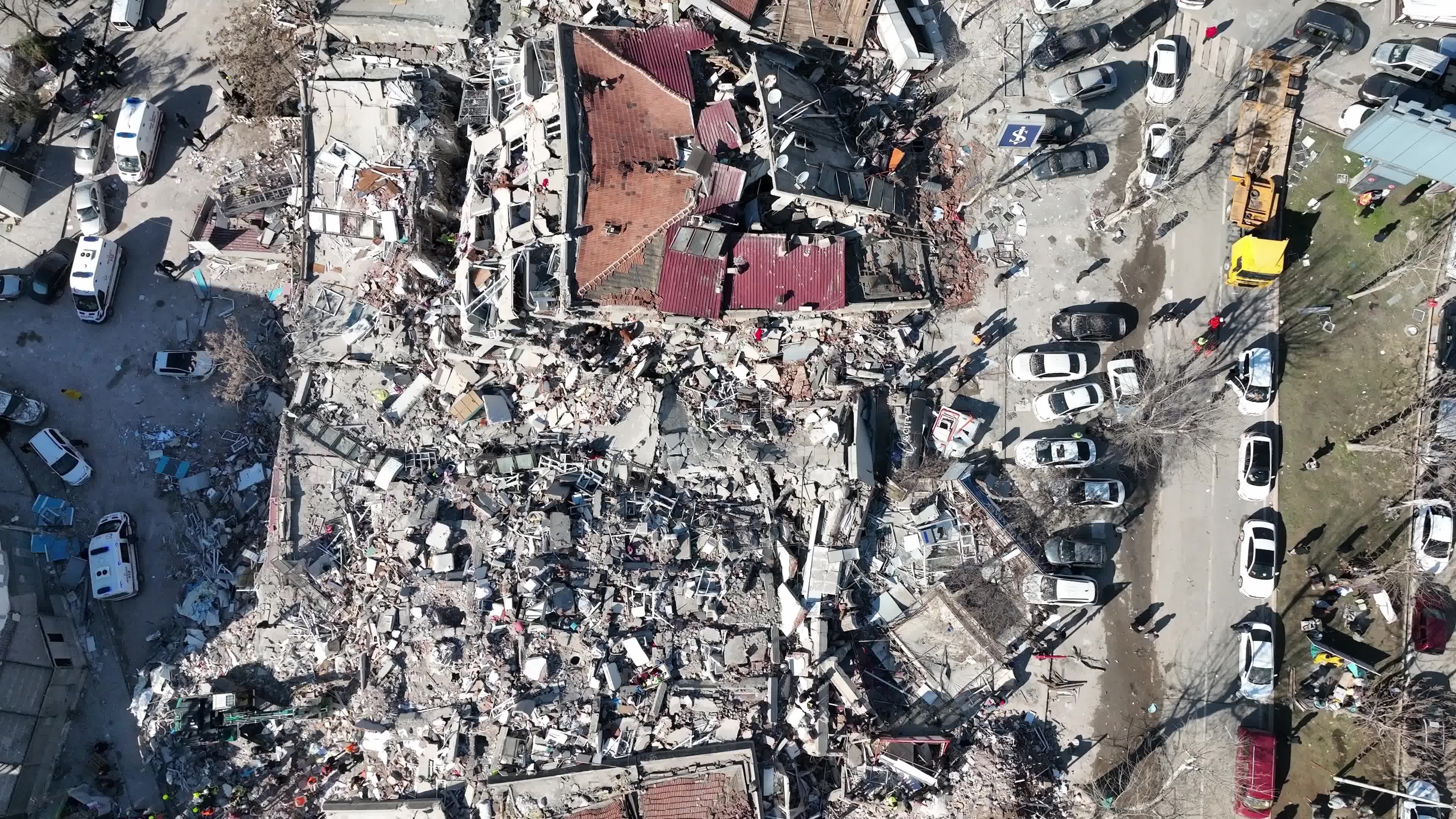 Drone View of Turkey Earthquake