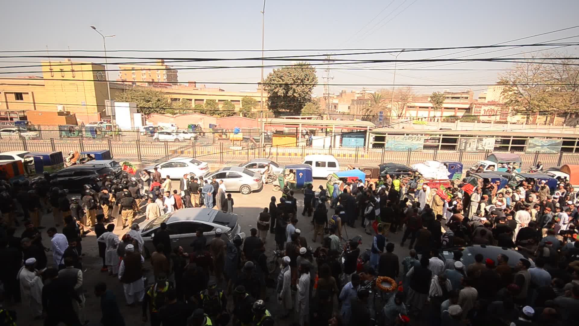 Anti government protest in Peshawar