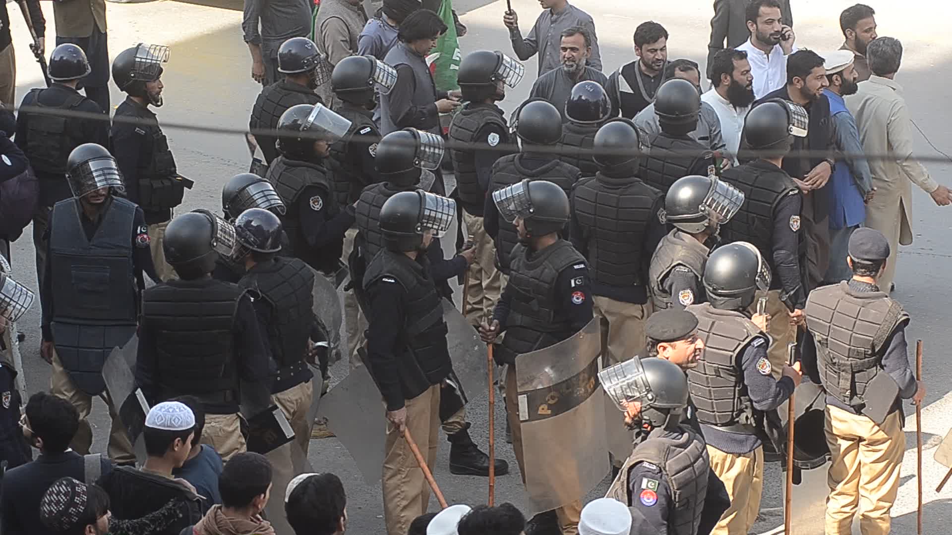 Anti government protest in Peshawar