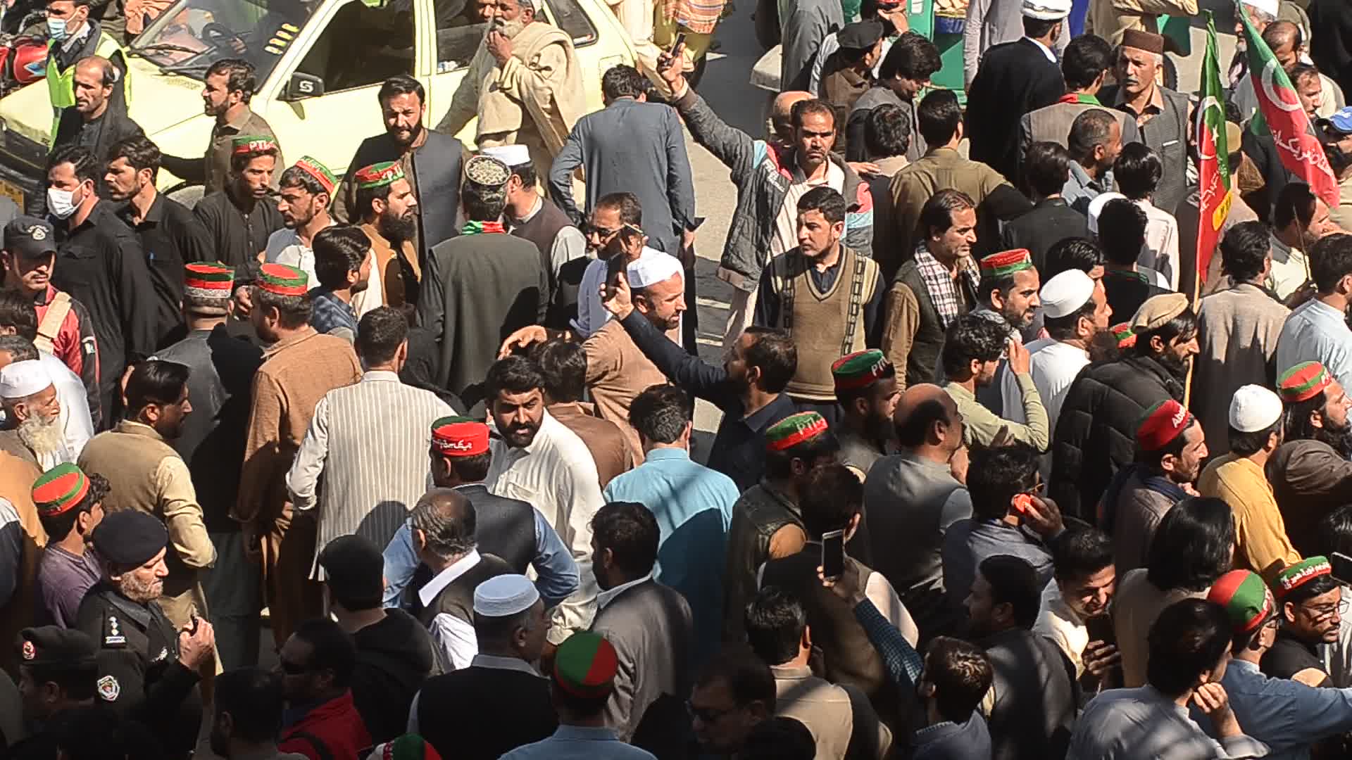 Anti government protest in Peshawar