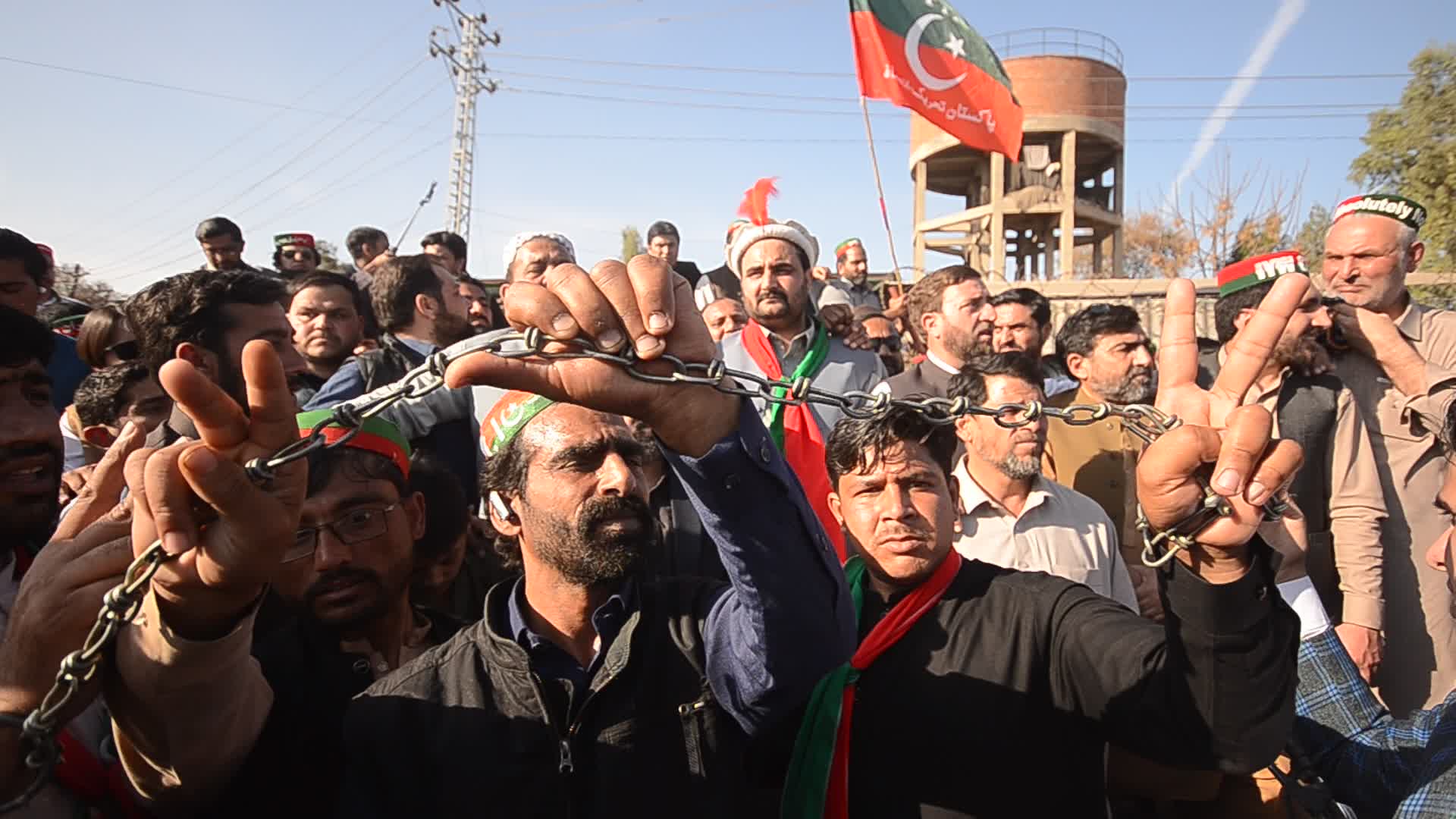 Anti government protest in Peshawar