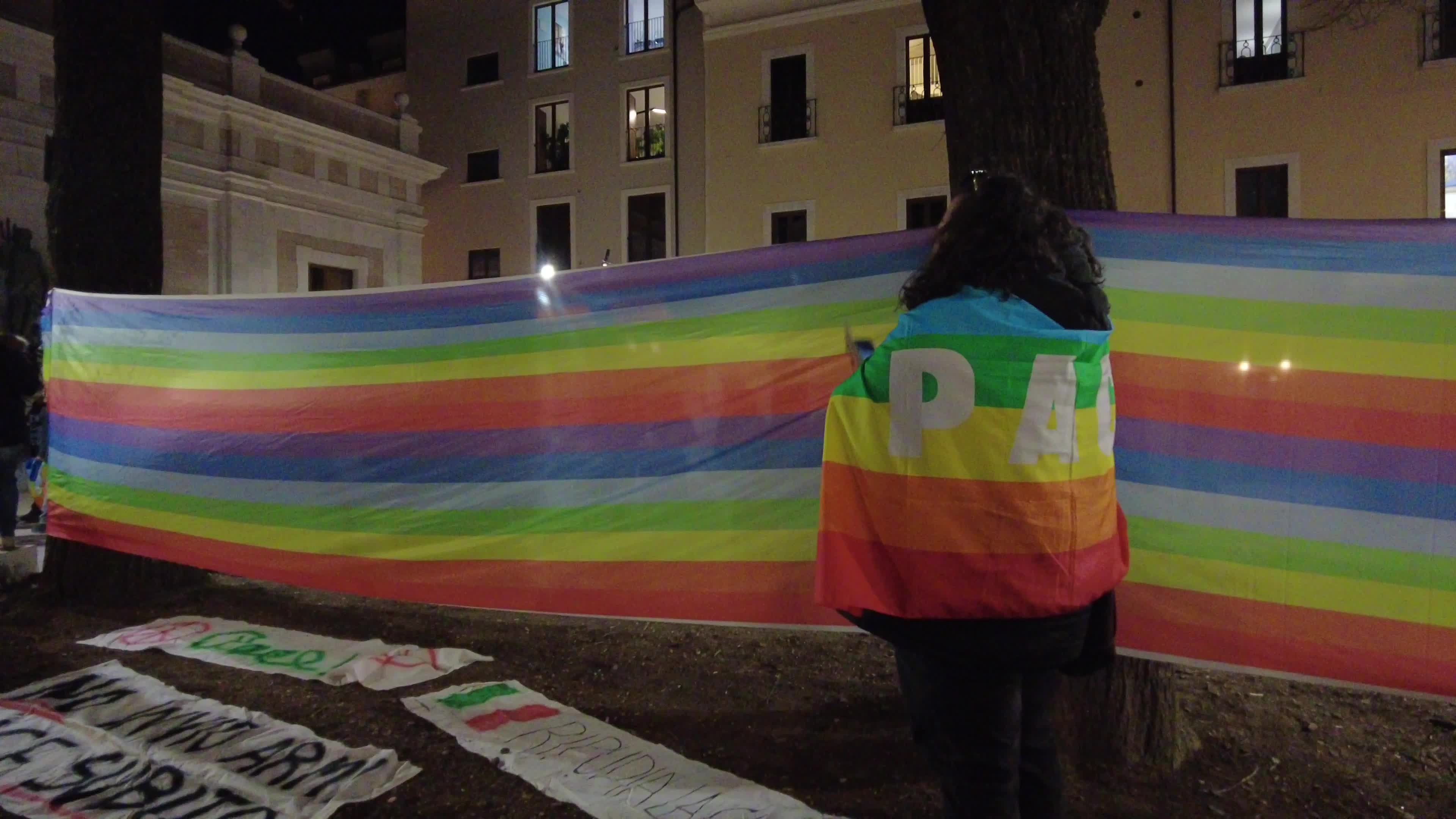 Demonstration In Italy On The First Anniversary Of Russian Invasion of Ukraine
