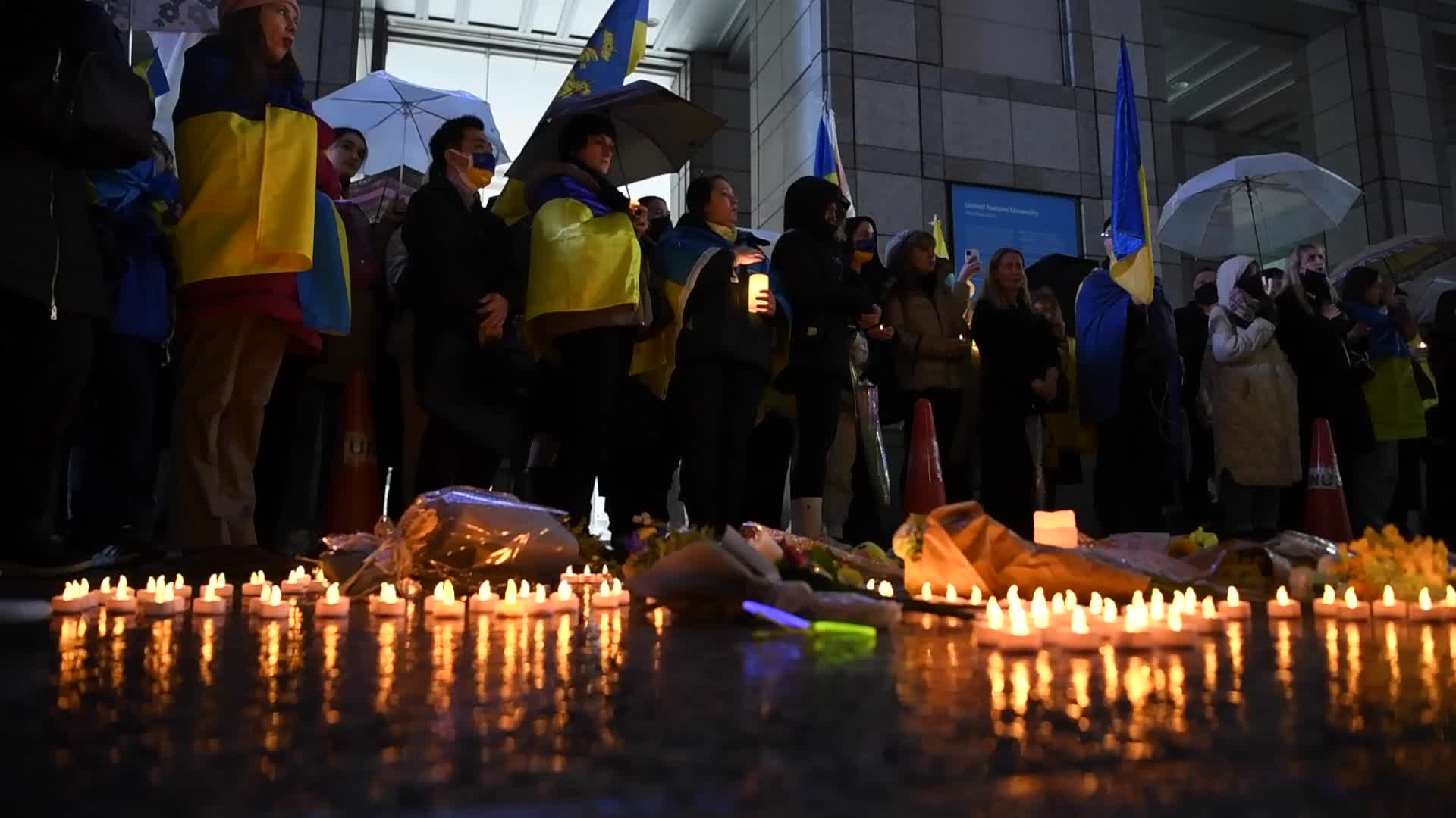 Demonstration In Tokyo On Anniversary Of One Year Since The Russian Invasion of Ukraine