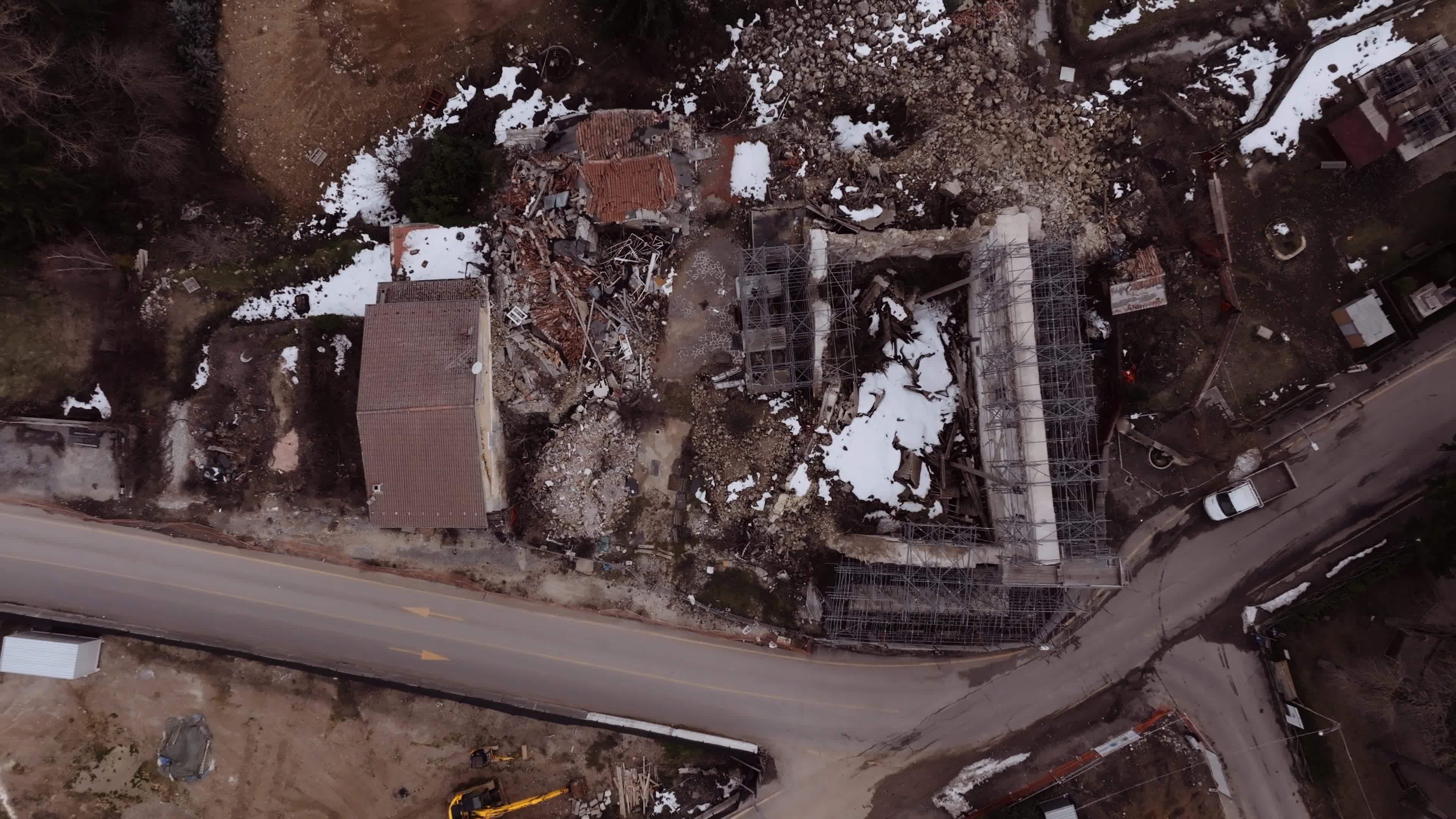 Drone View of Amatrice Nearly Seven Years On