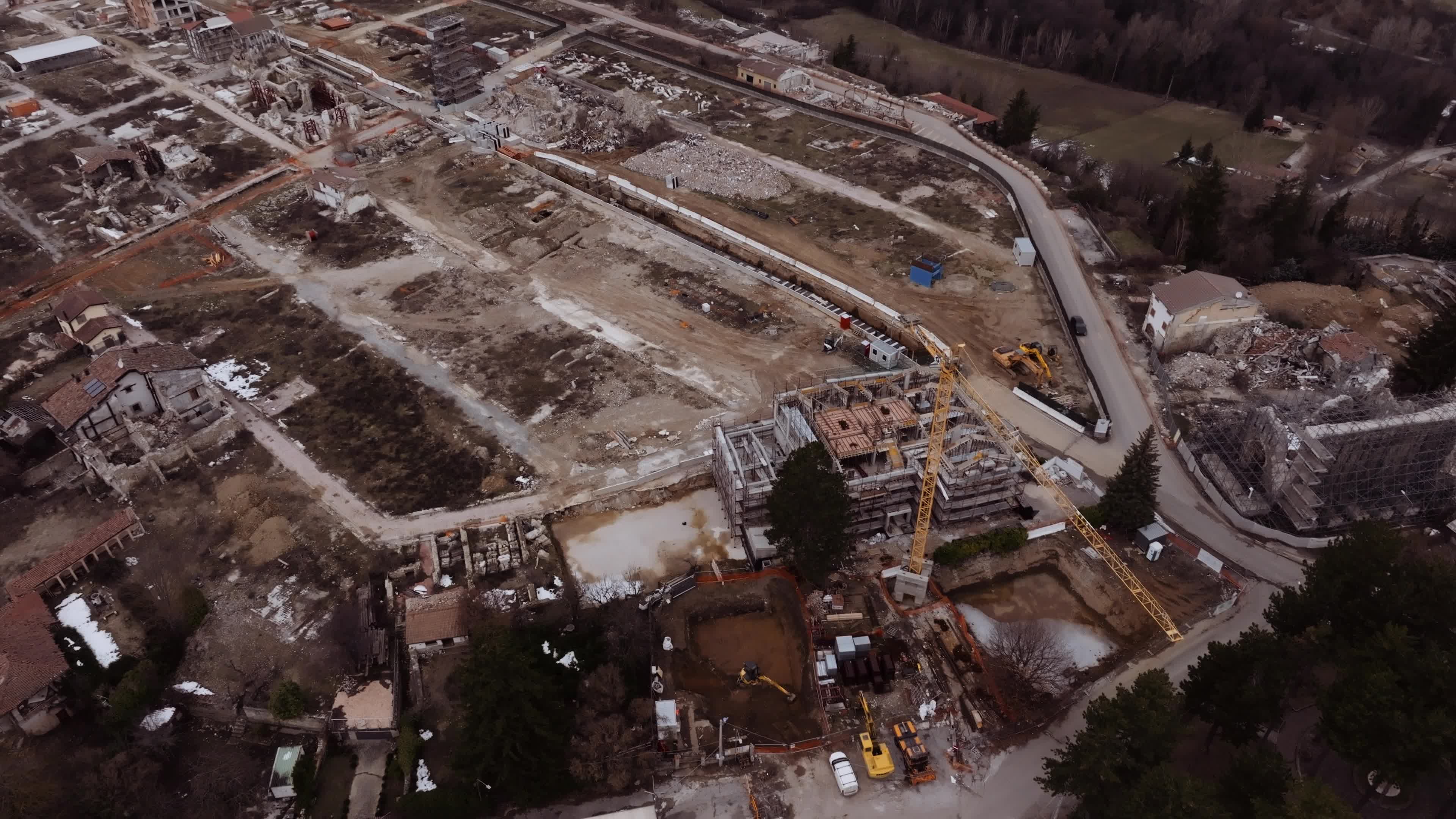 Drone View of Amatrice Nearly Seven Years On