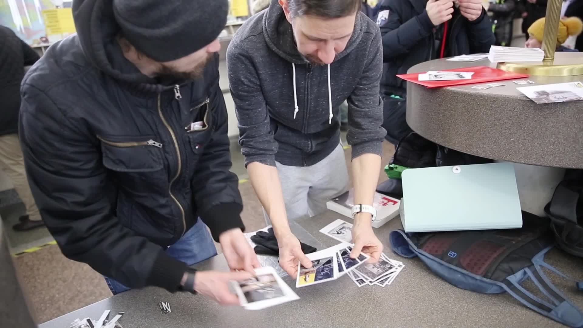 Ukrainian post presents a new “FCK PTN!” stamp in Kyiv, Ukraine