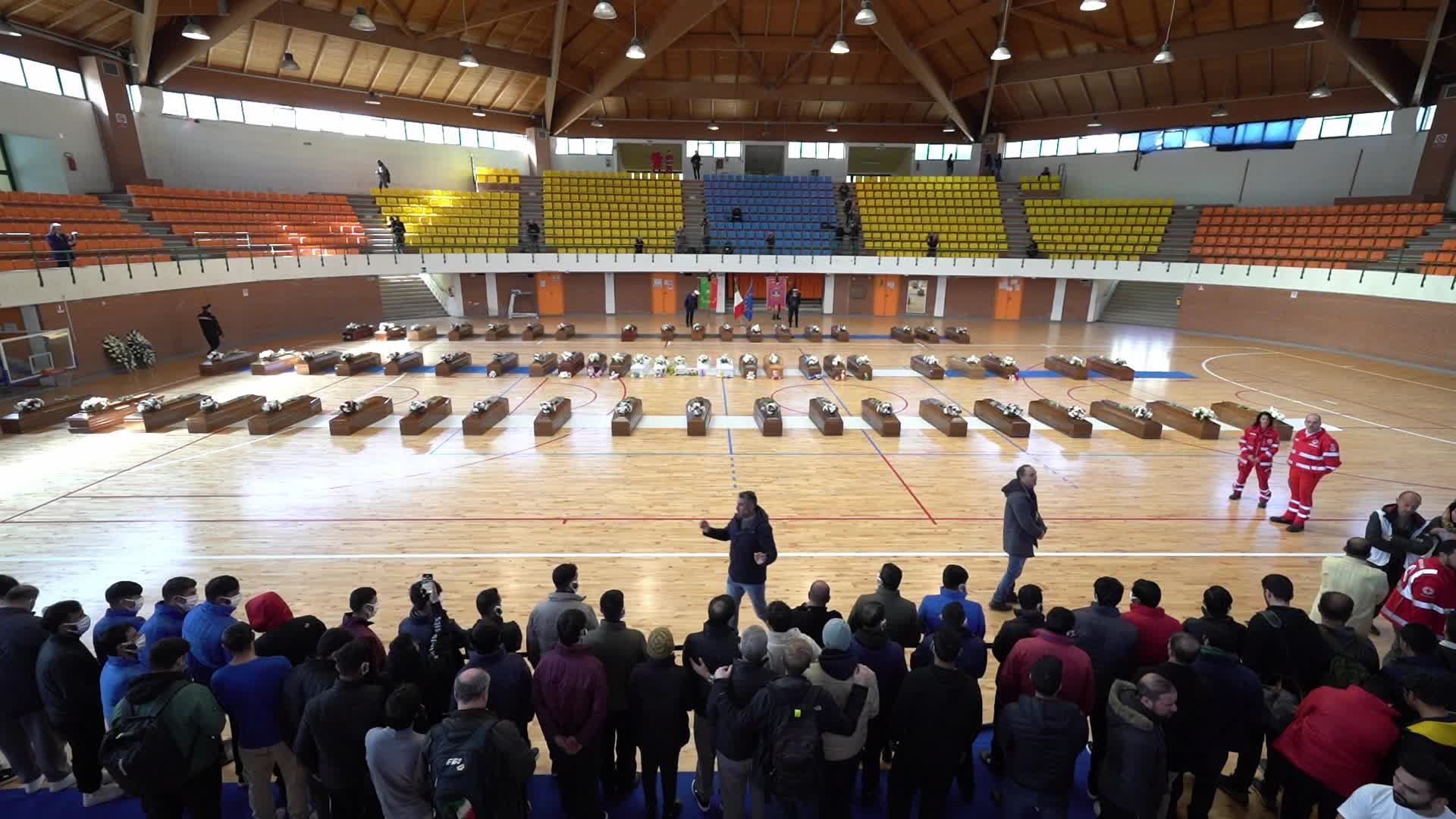 Relatives And Mourners Bid Farewell To Victims Of Deadly Shipwreck