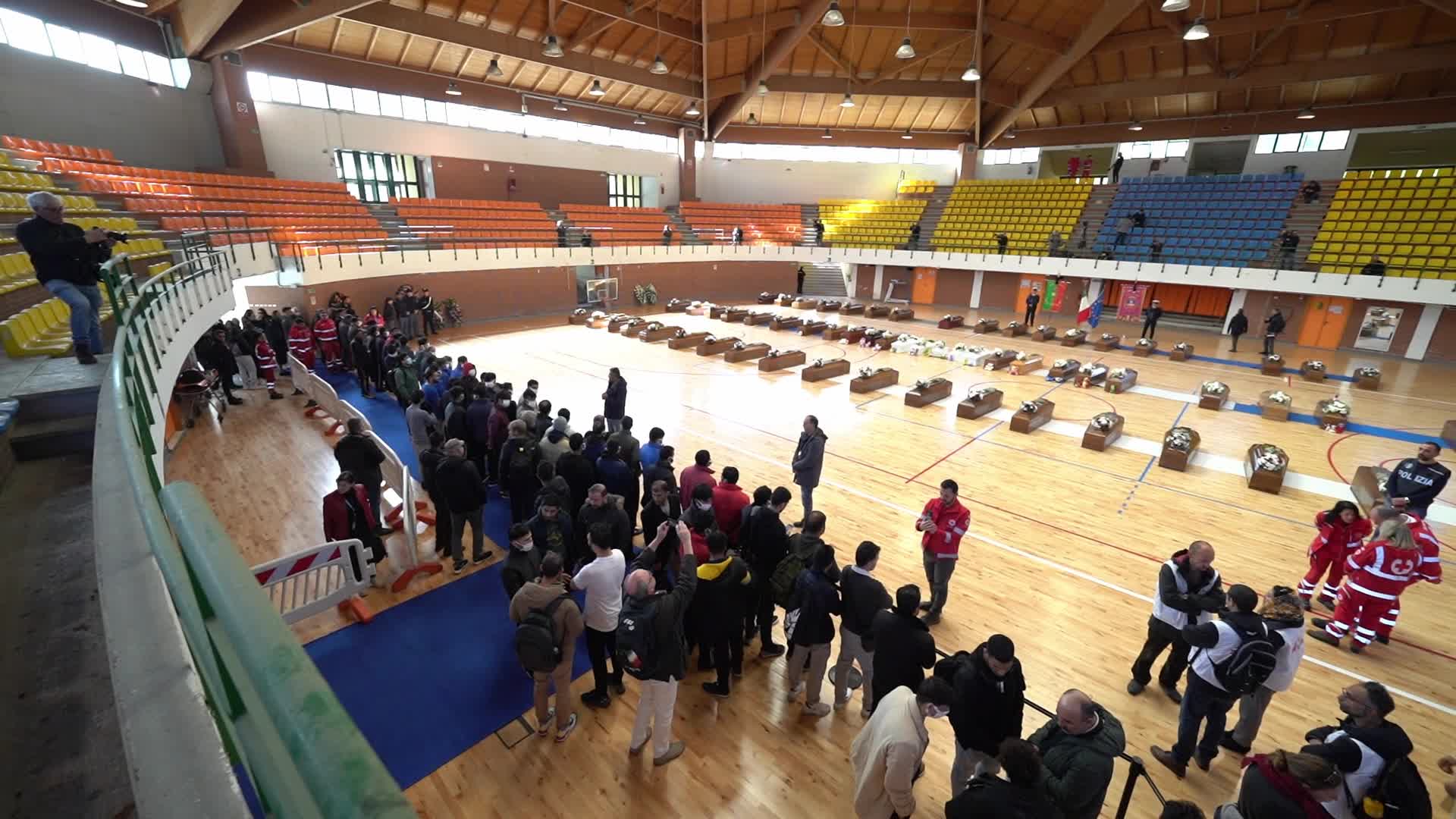 Relatives And Mourners Bid Farewell To Victims Of Deadly Shipwreck