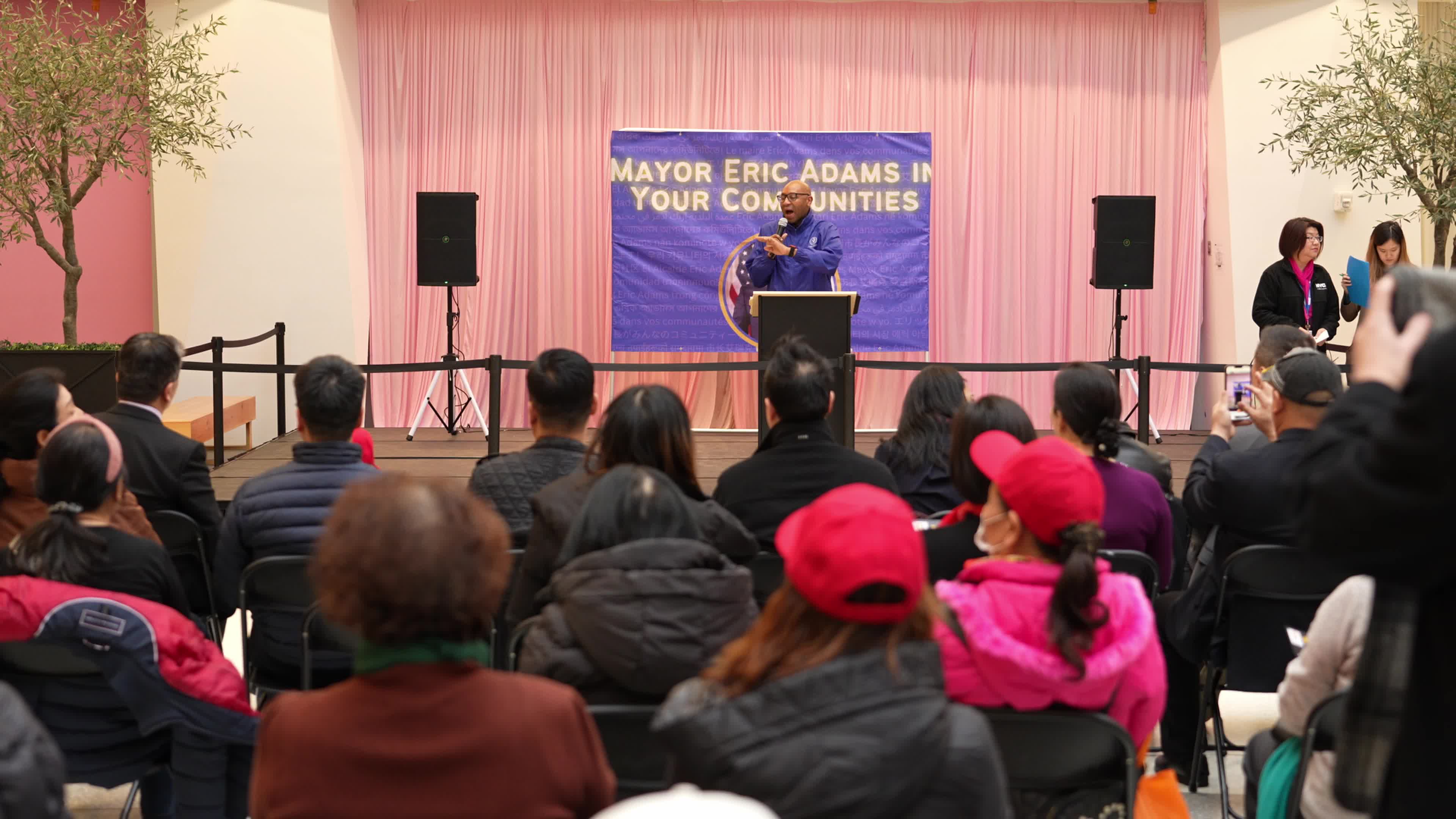NYC Mayor Visits AAPI Community Safety Awareness Fair