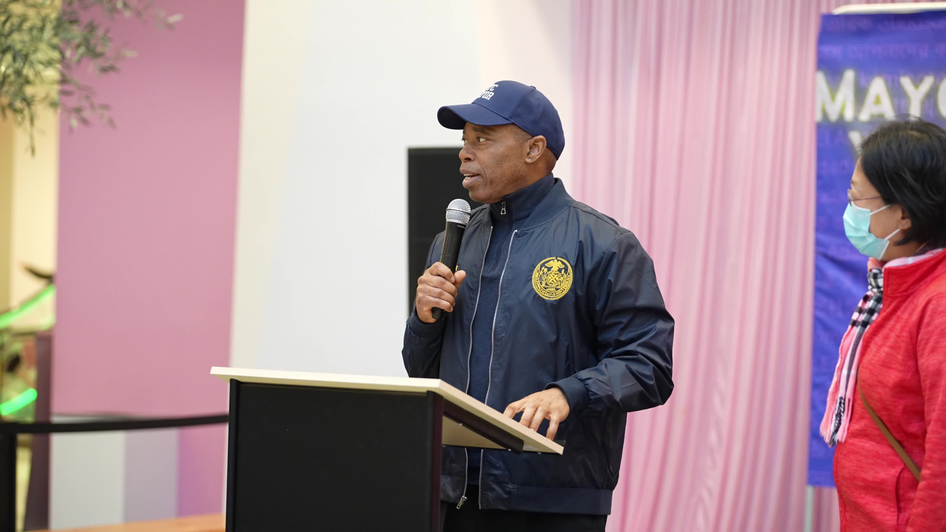 NYC Mayor Visits AAPI Community Safety Awareness Fair