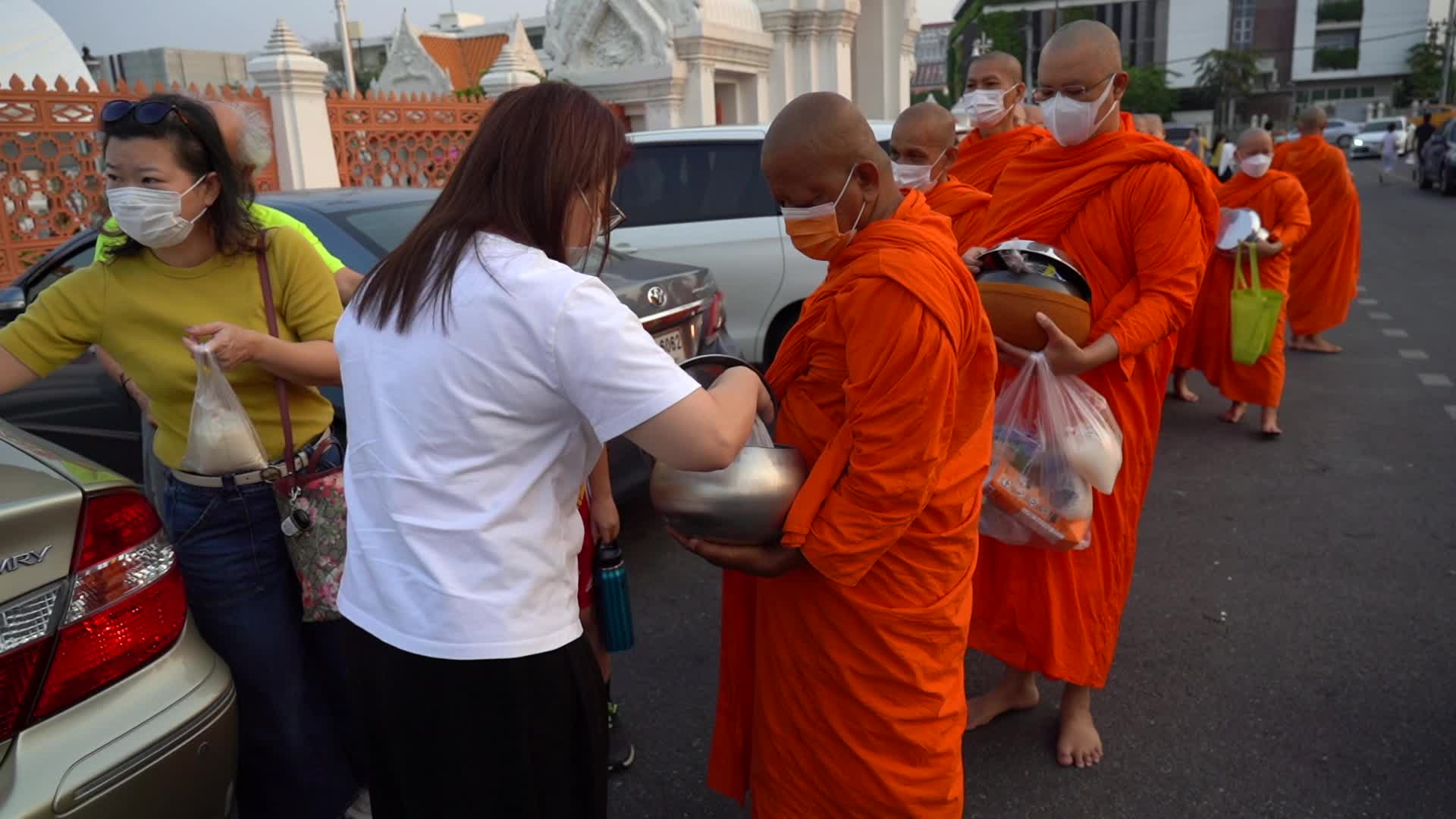 Makha Bucha Day in Thailand.