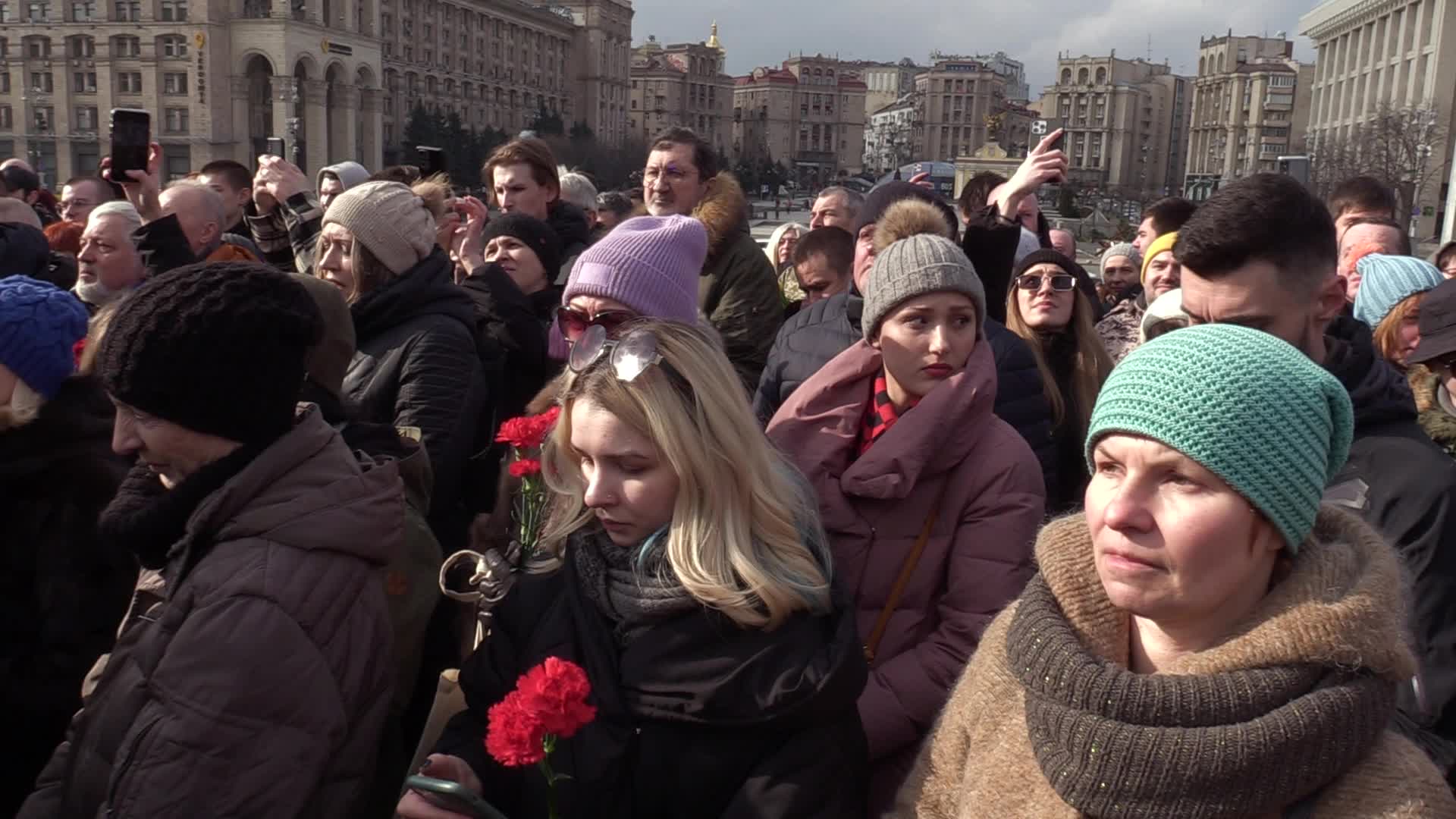 A farewell for four Ukrainian fighters in Kyiv, who died during a combat mission in Russia, amid Russia's invasion of Ukraine.