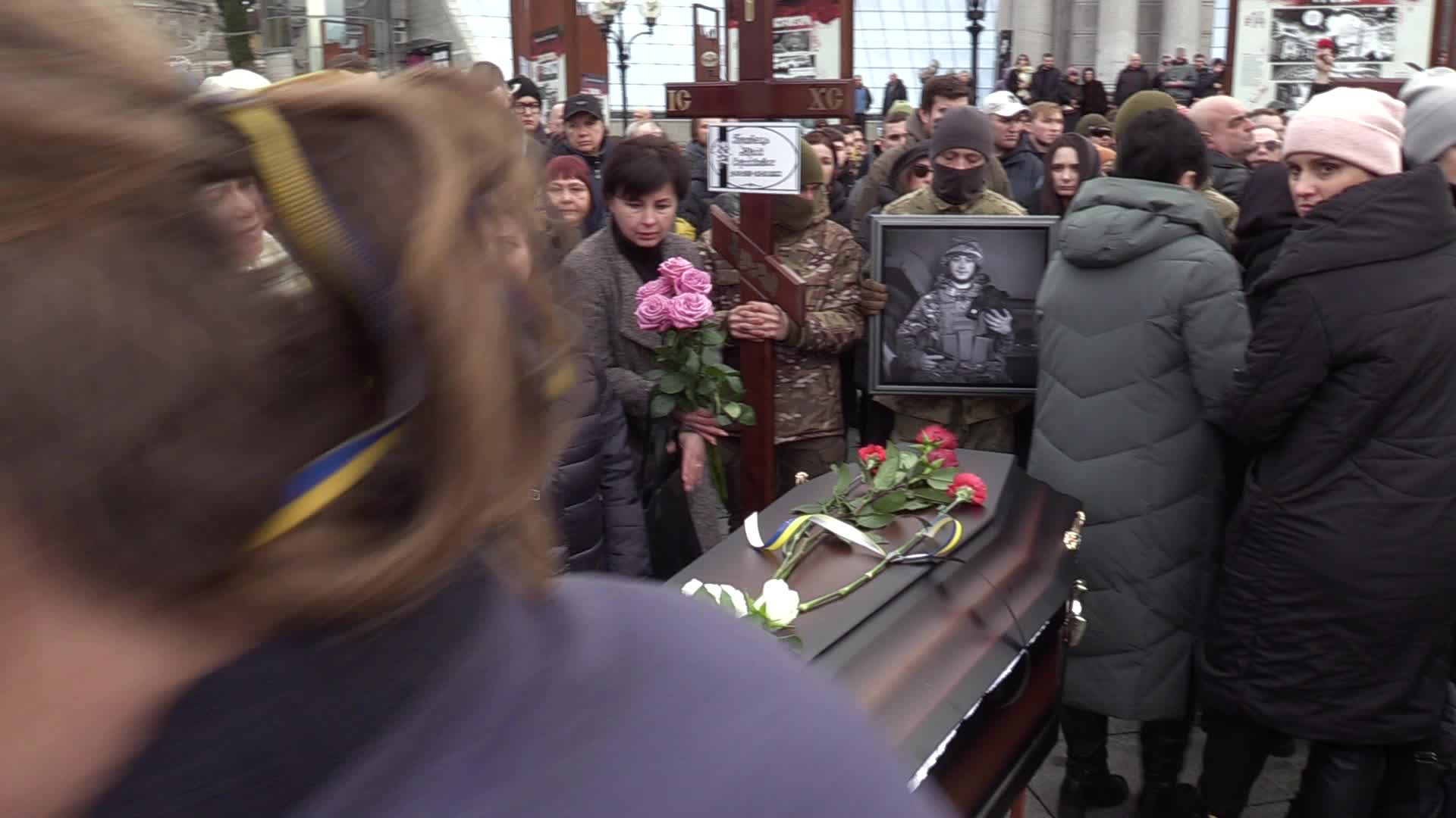 A farewell for four Ukrainian fighters in Kyiv, who died during a combat mission in Russia, amid Russia's invasion of Ukraine.