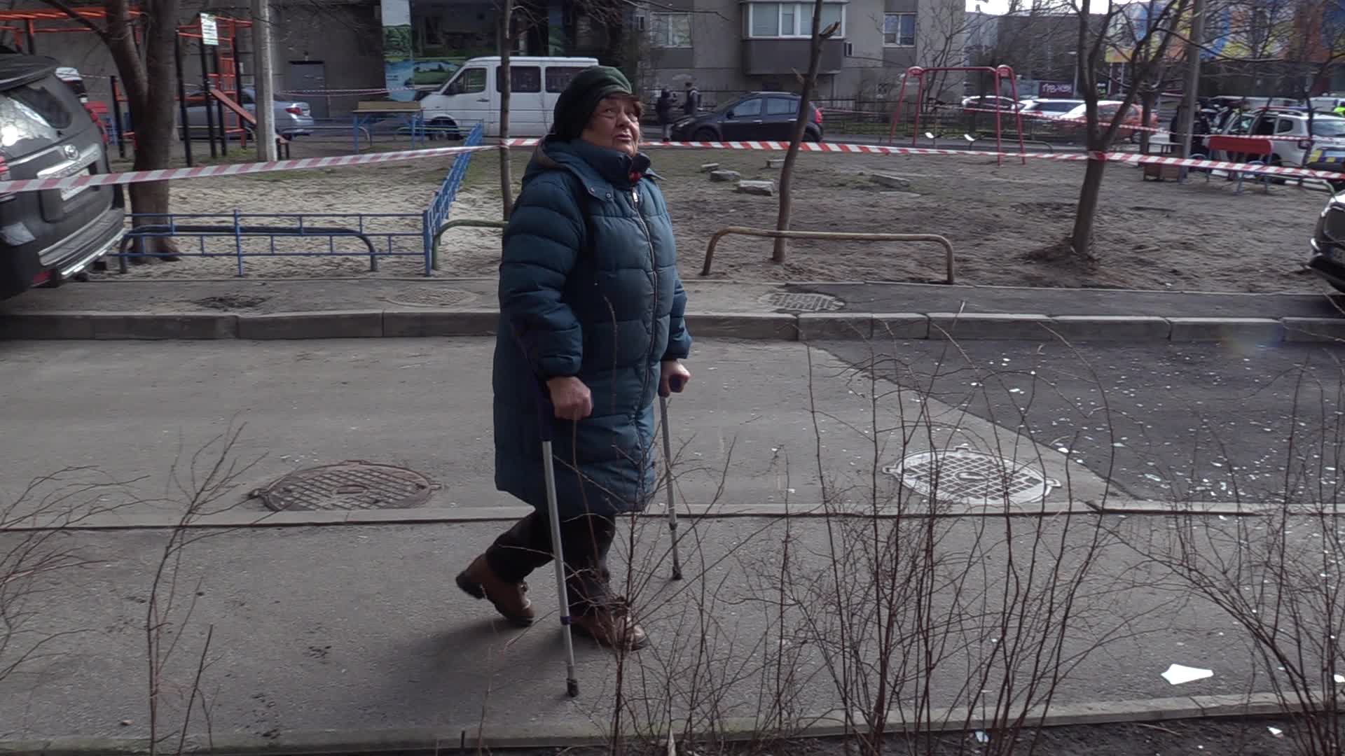 A missile attack on Kyiv, amid Russia's invasion of Ukraine
