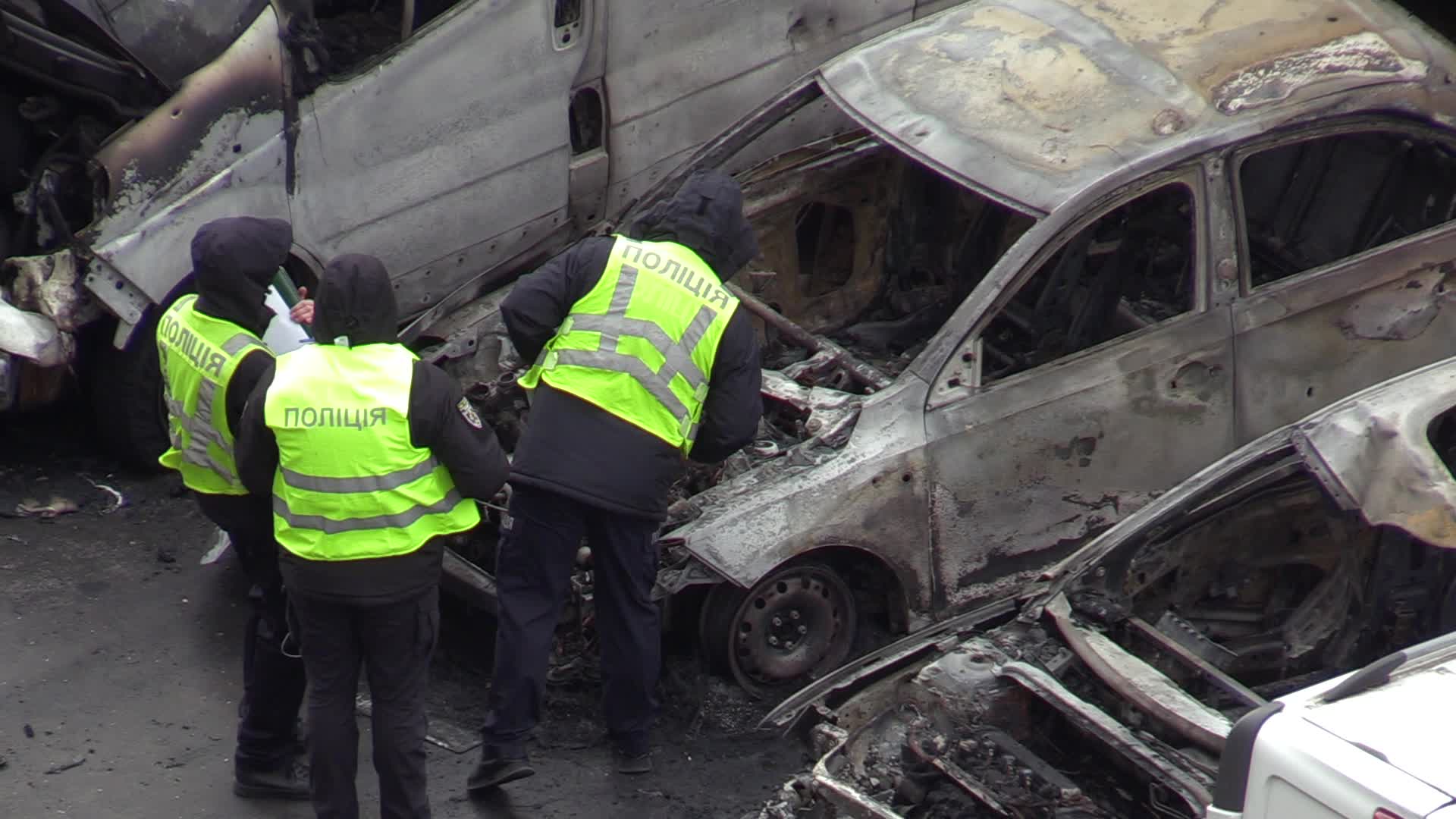 A missile attack on Kyiv, amid Russia's invasion of Ukraine