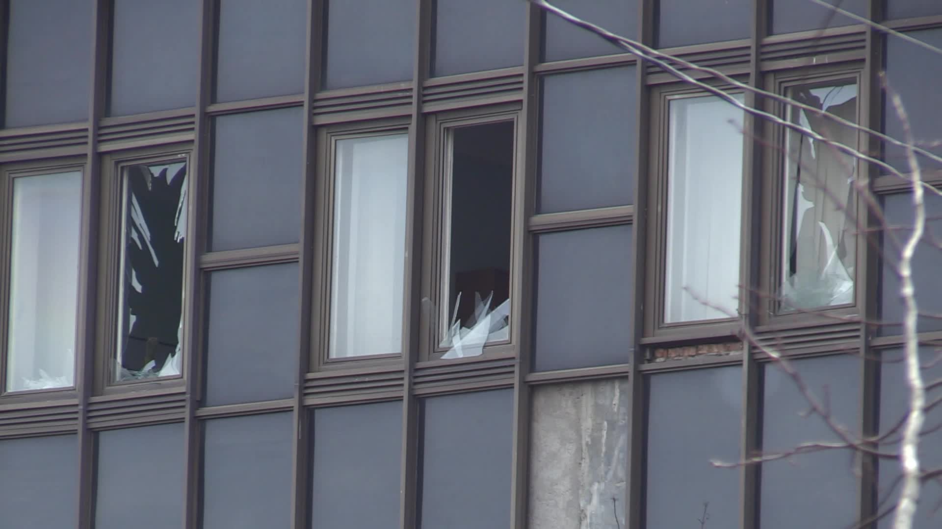 A missile attack on Kyiv, amid Russia's invasion of Ukraine