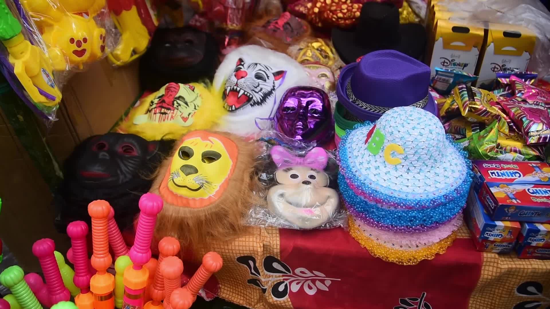 Holi market in India
