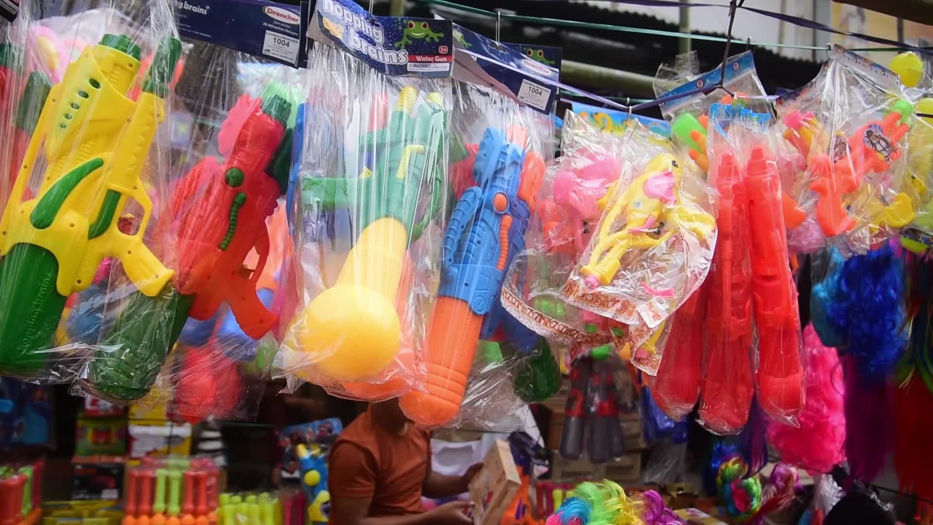Holi market in India