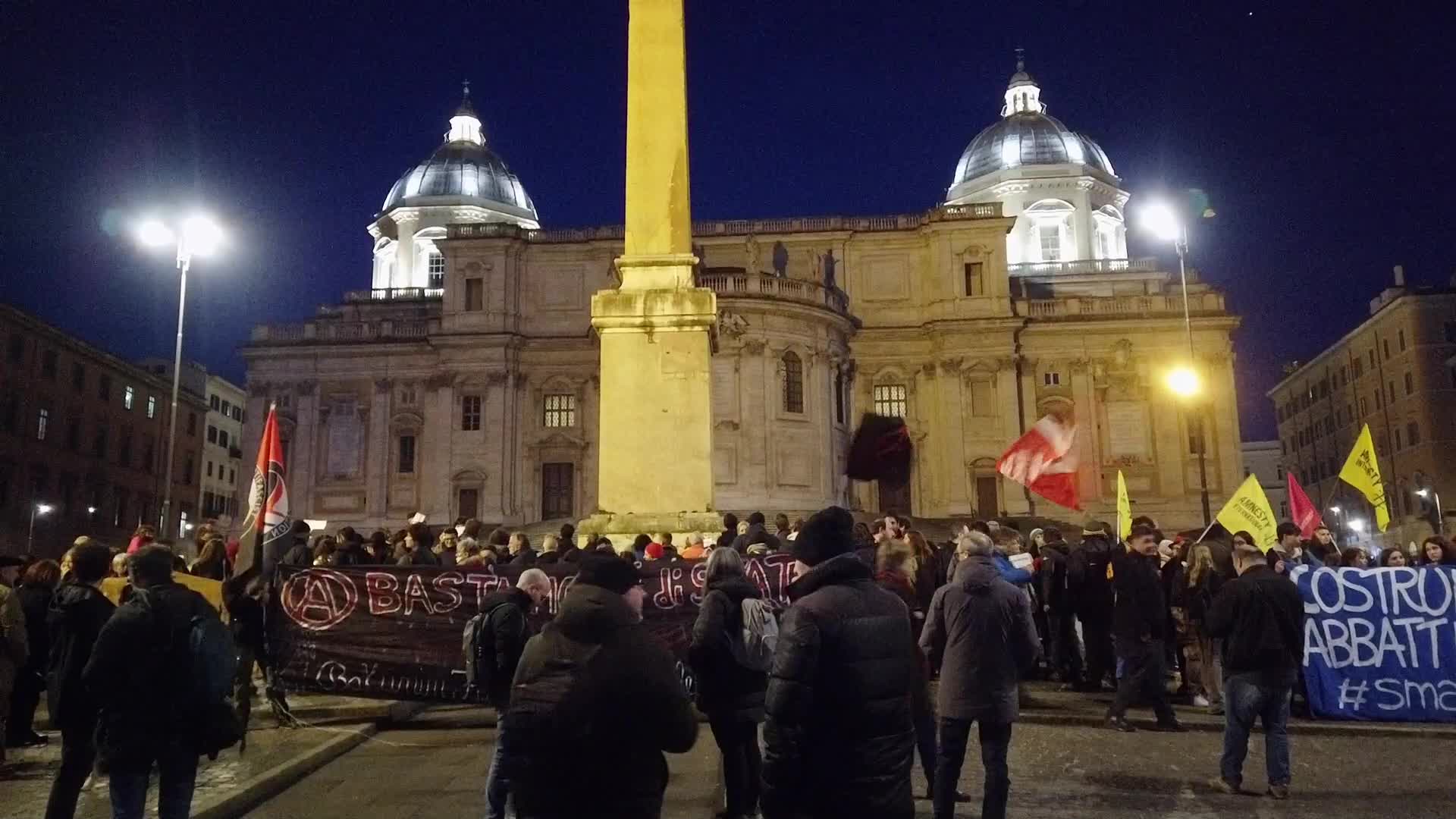 Protest following the death of migrants in the Mediterranean