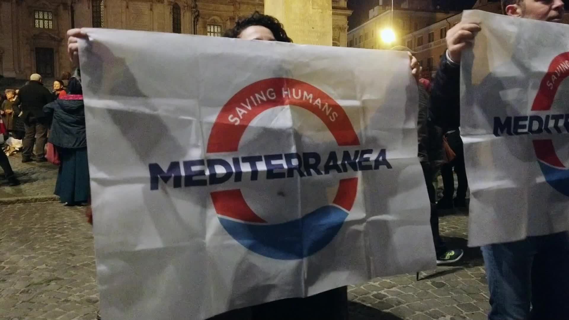 Protest following the death of migrants in the Mediterranean