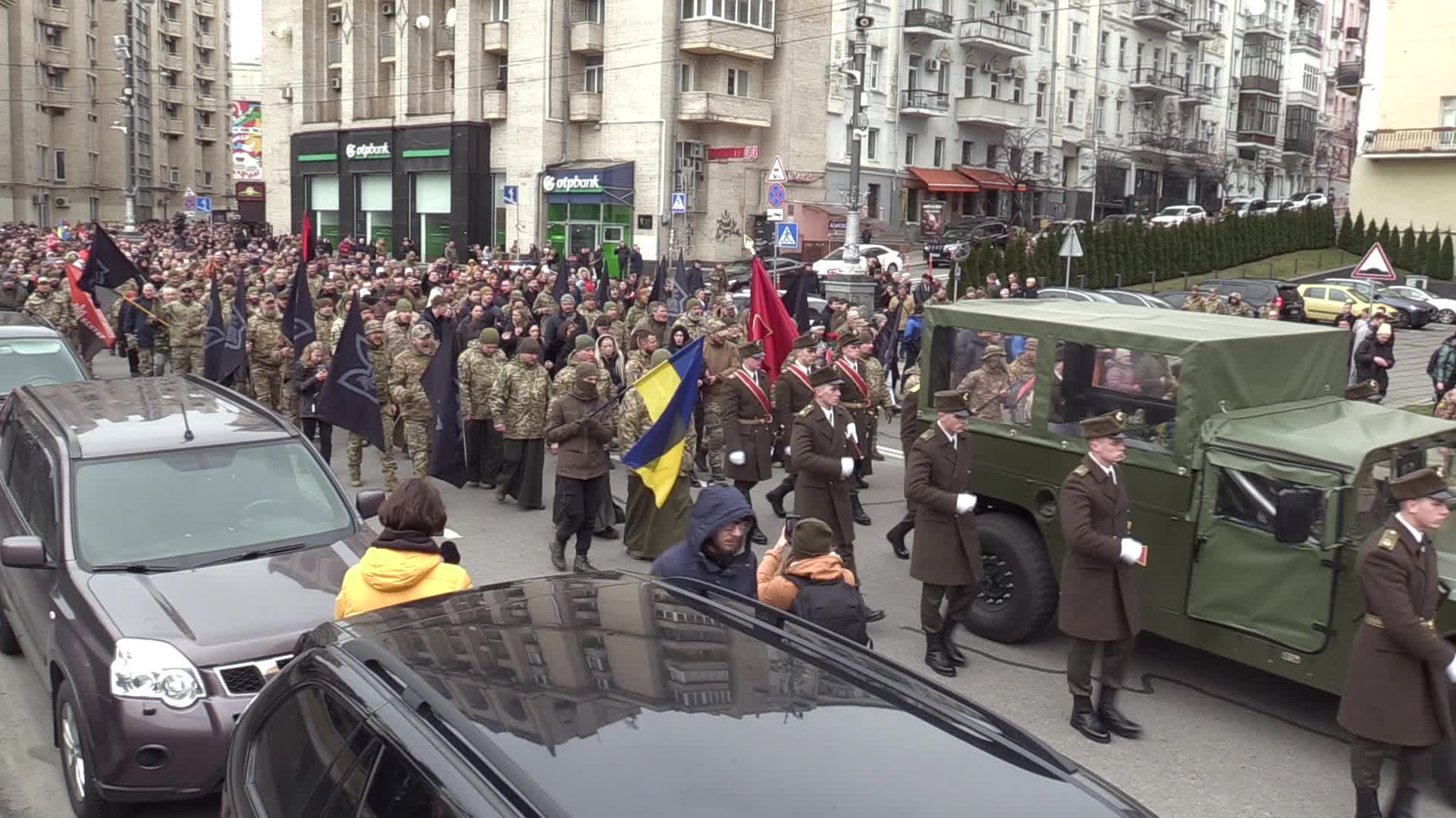 Farewell ceremony for Ukrainian soldier Hero of Ukraine Dmytro Kotsiubailo in Kyiv, amid Russia's invasion of Ukraine.