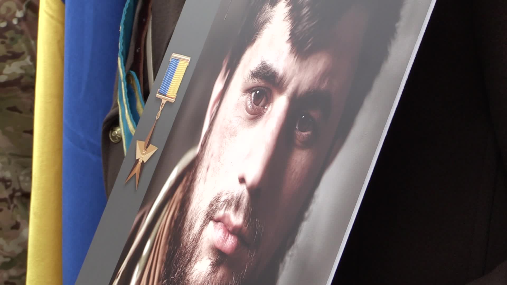 Farewell ceremony for Ukrainian soldier Hero of Ukraine Dmytro Kotsiubailo in Kyiv, amid Russia's invasion of Ukraine.