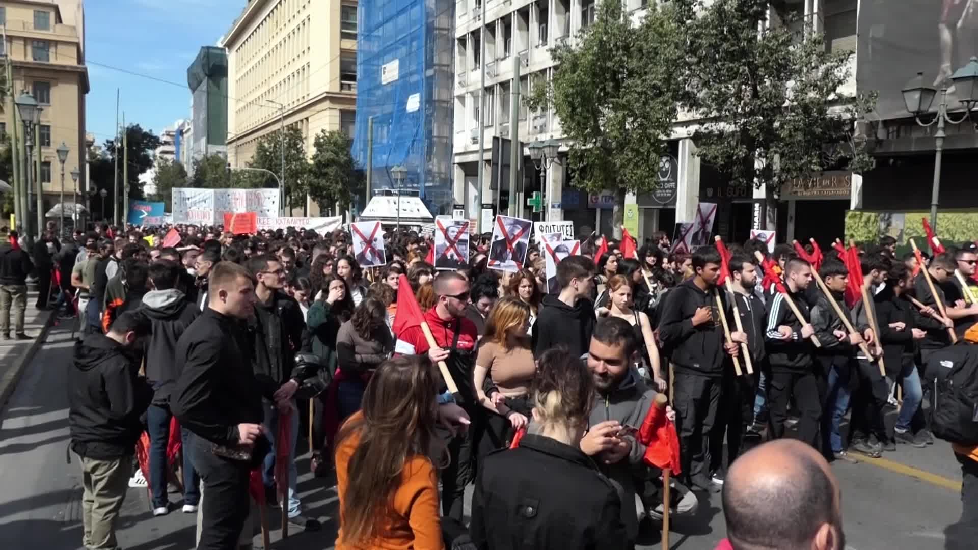 Greek students demand justice and accountability for fatal train crash tragedy