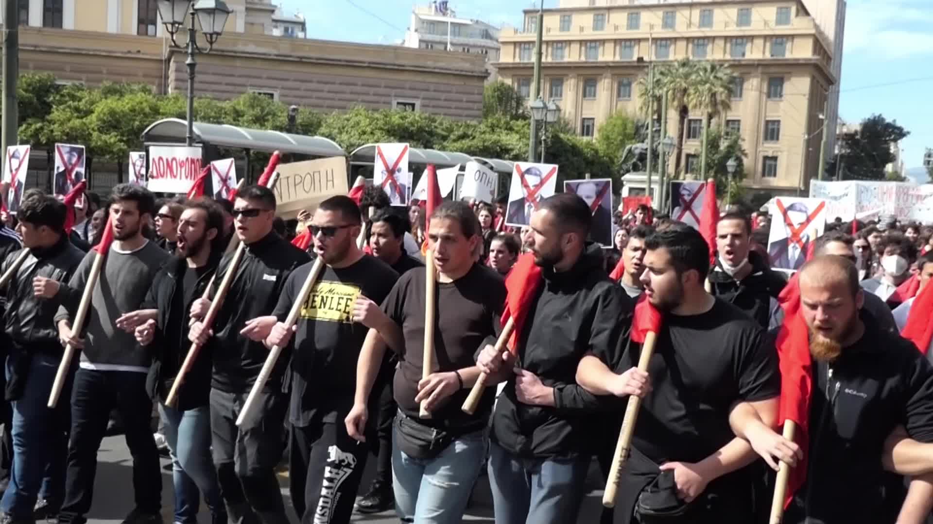 Greek students demand justice and accountability for fatal train crash tragedy